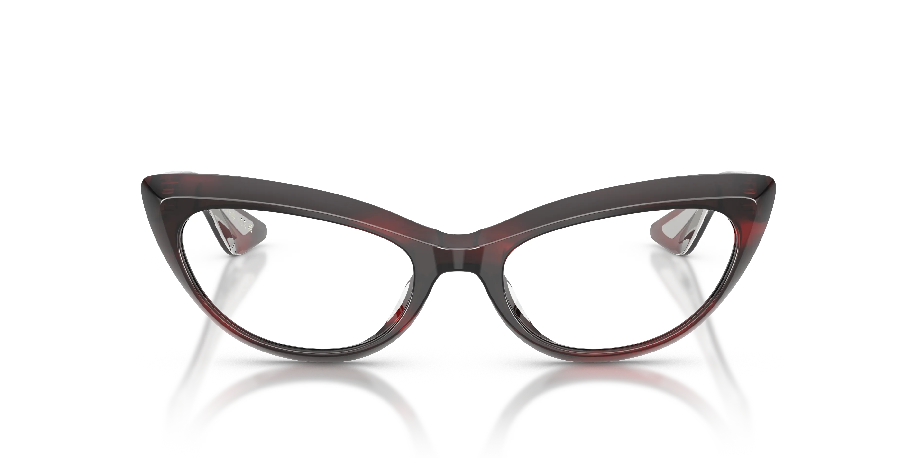 Oliver Peoples OV5621SU 1963C 1675SB Occhiali da sole Acetato Rosso Trasparente Cat Eye Normale - immagine 3