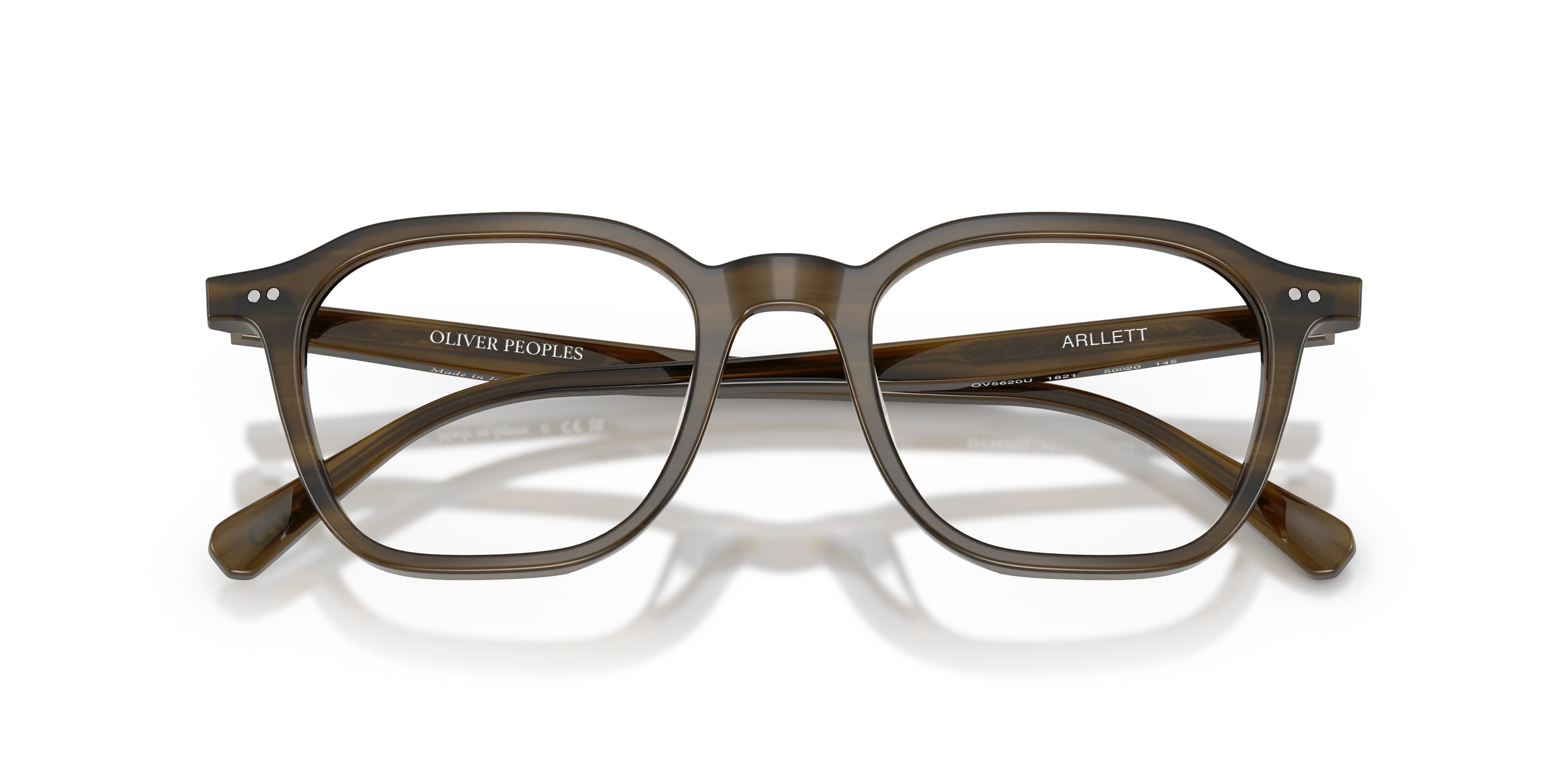 Oliver Peoples OV5620U ARLLETT 1821 Montature da vista Acetato Verde Trasparente Squadrata Normale - immagine 2