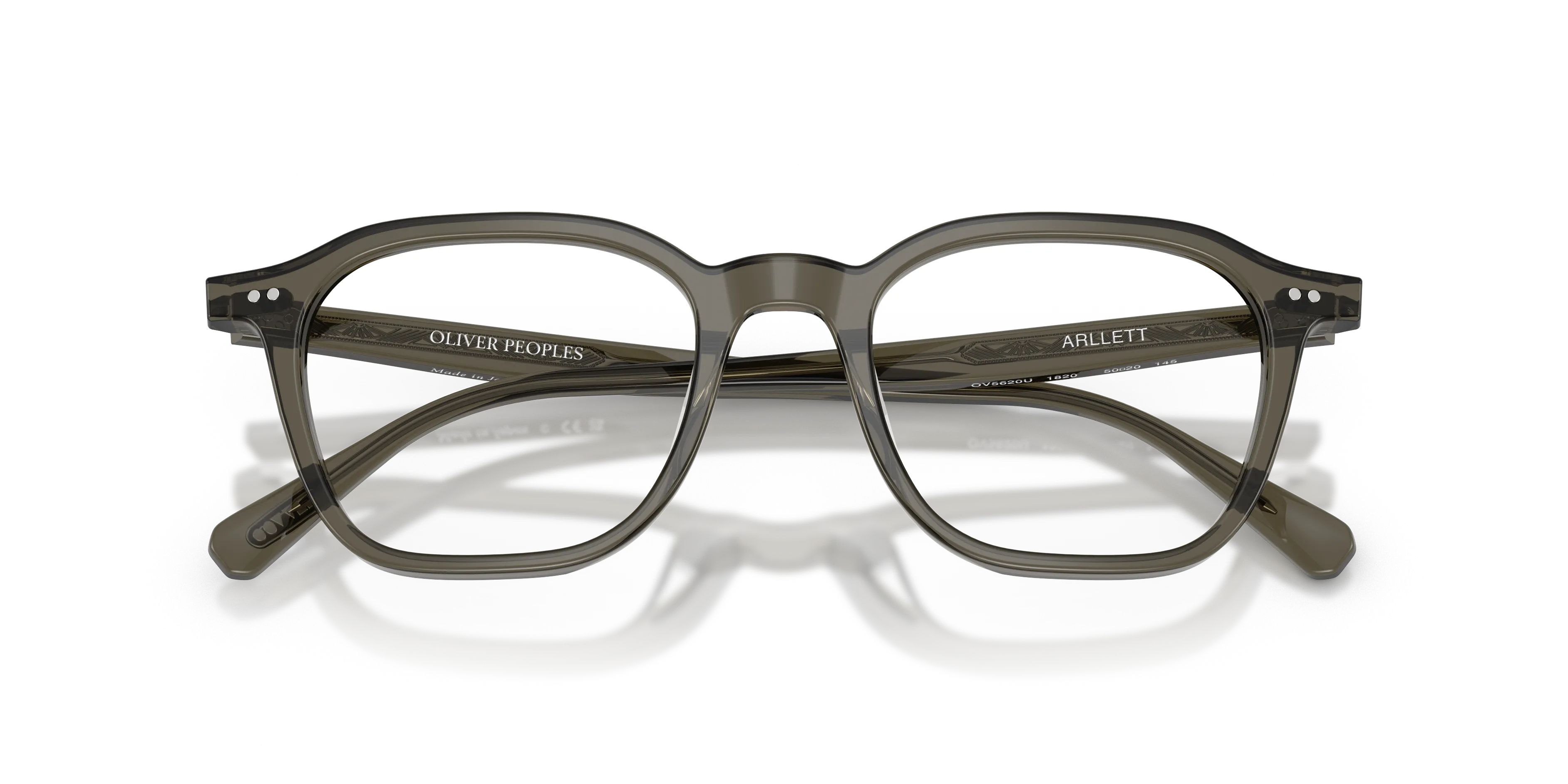 Oliver Peoples OV5620U ARLLETT 1820 Montature da vista Acetato Grigio Trasparente Squadrata Normale - immagine 2