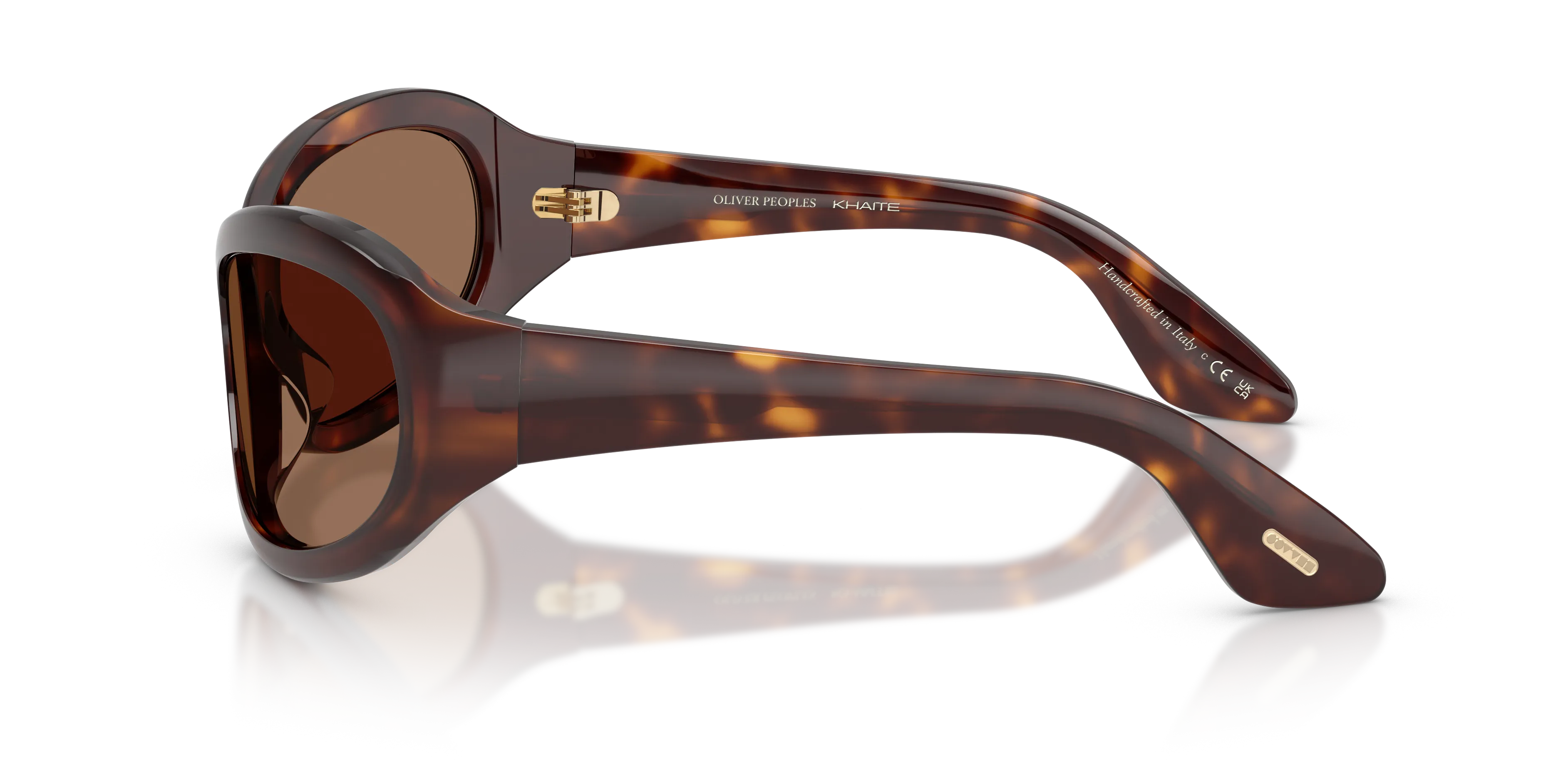 Oliver Peoples OV5619SU 1967C 100773 Occhiali da sole Acetato Tartaruga Marrone Rotonda Normale - immagine 4