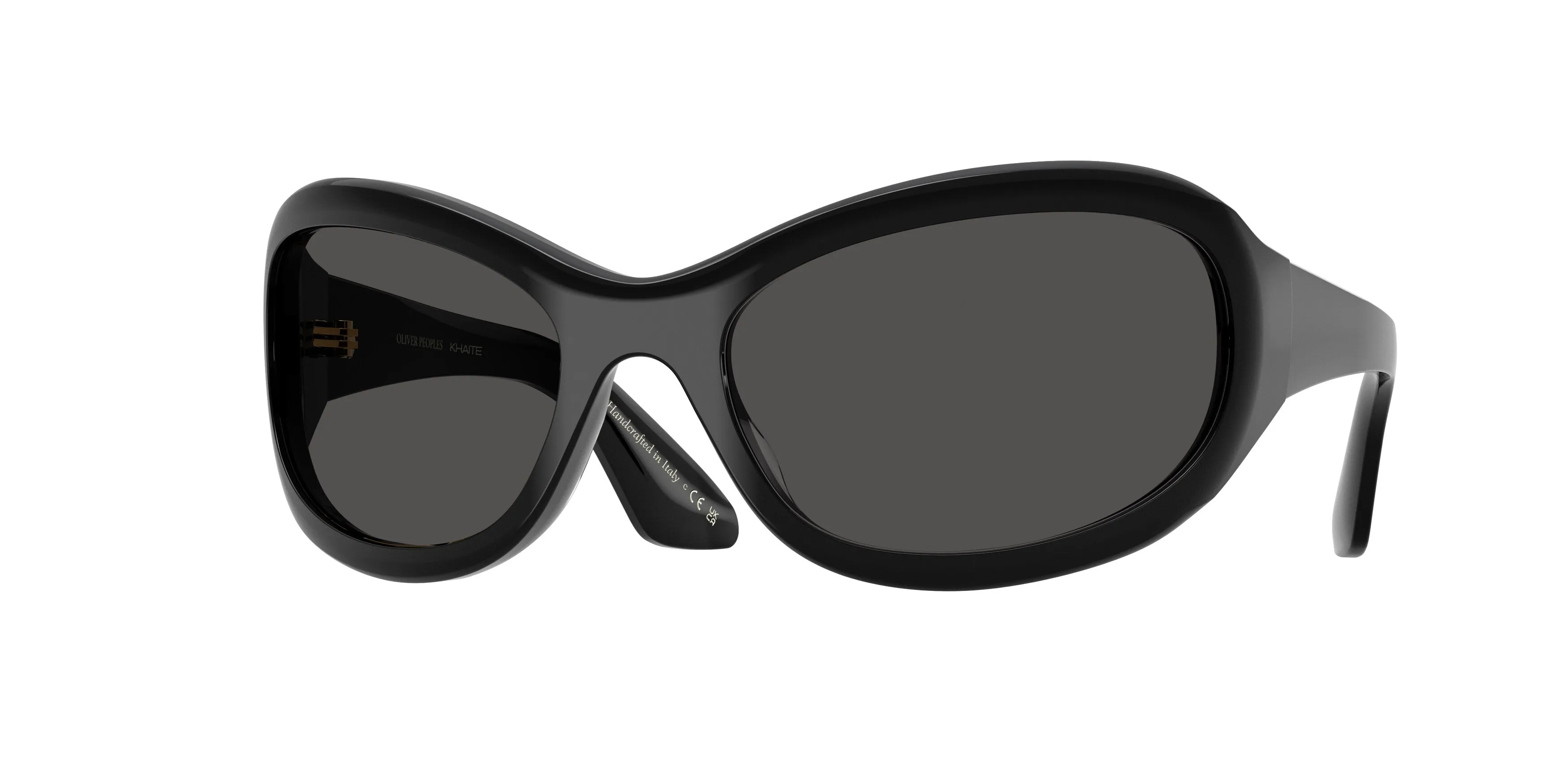 Oliver Peoples OV5619SU 1967C 100587 Occhiali da sole Acetato Nero Grigio Rotonda Normale - immagine 1