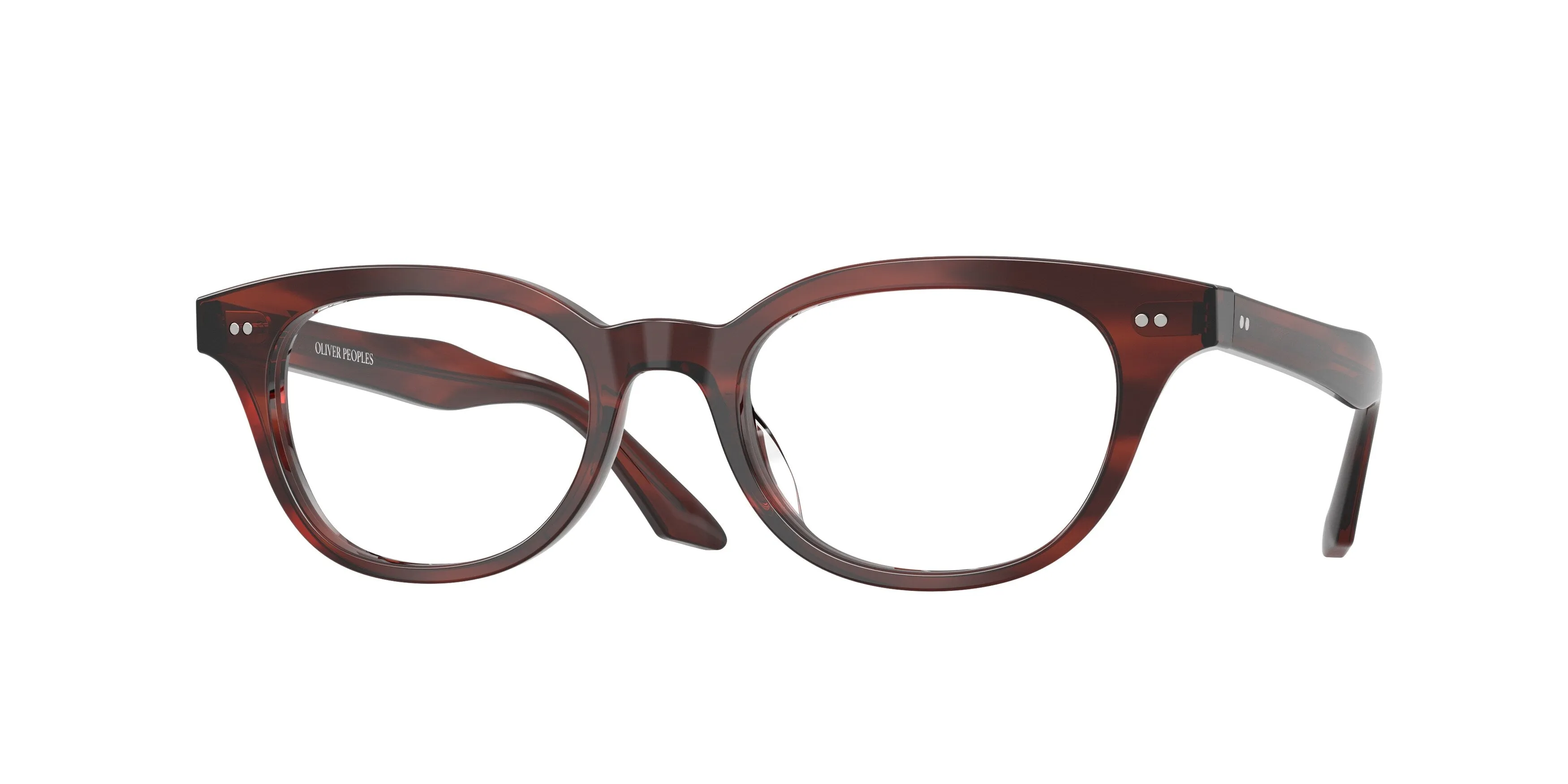 Oliver Peoples OV5618U MADELON 1818 Montature da vista Acetato Marrone Trasparente Geometrica Normale - immagine 1