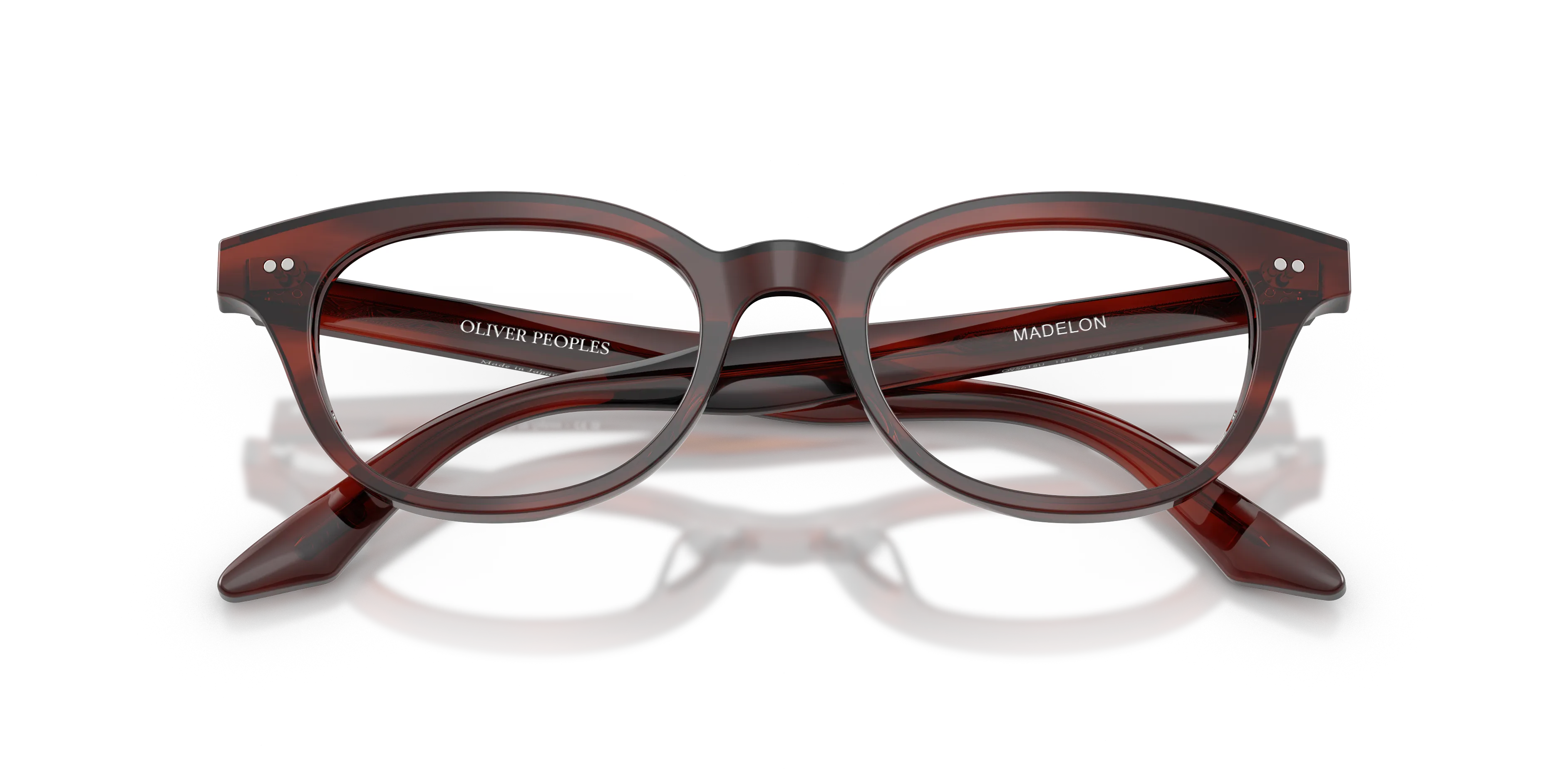 Oliver Peoples OV5618U MADELON 1818 Montature da vista Acetato Marrone Trasparente Geometrica Normale - immagine 2