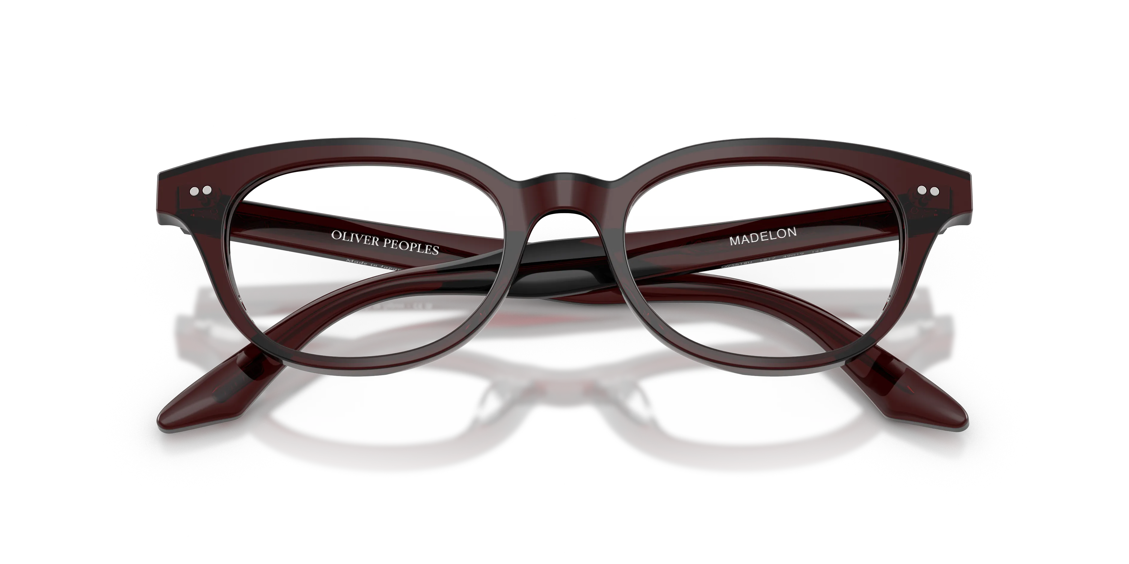 Oliver Peoples OV5618U MADELON 1817 Montature da vista Acetato Marrone Trasparente Geometrica Normale - immagine 2