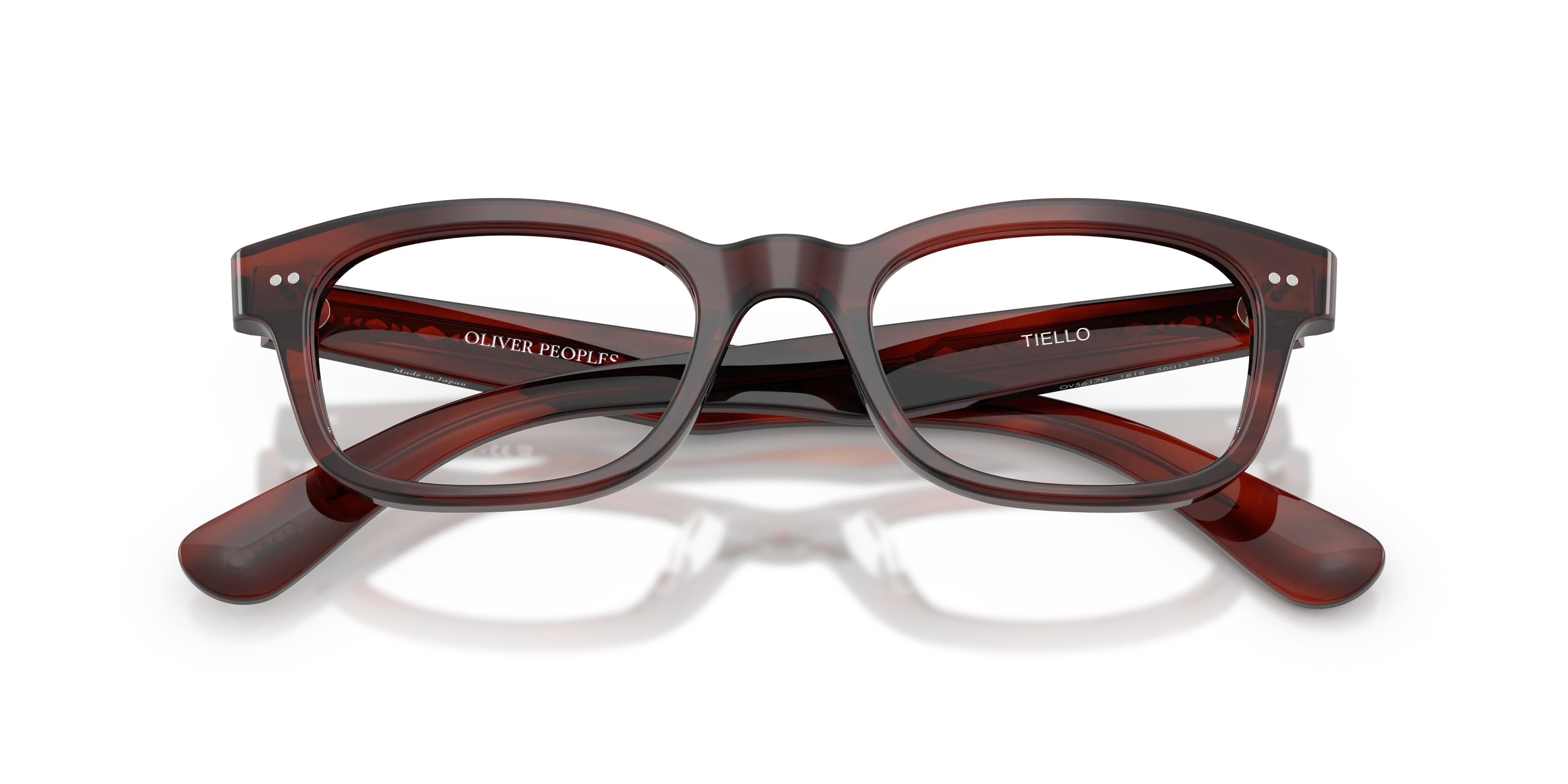 Oliver Peoples OV5617U TIELLO 1818 Montature da vista Acetato Marrone Trasparente Pillow Normale - immagine 2