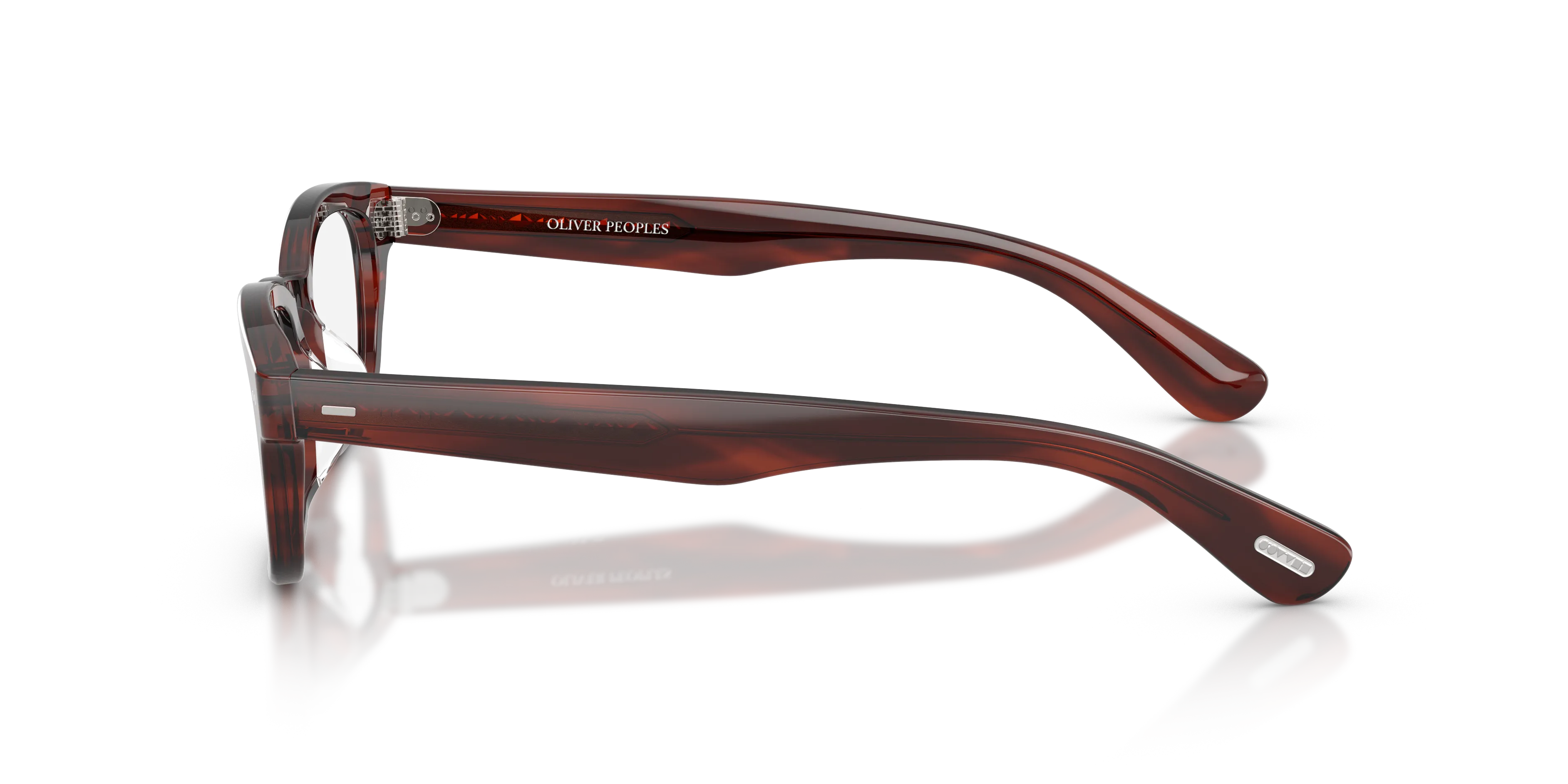 Oliver Peoples OV5617U TIELLO 1818 Montature da vista Acetato Marrone Trasparente Pillow Normale - immagine 4