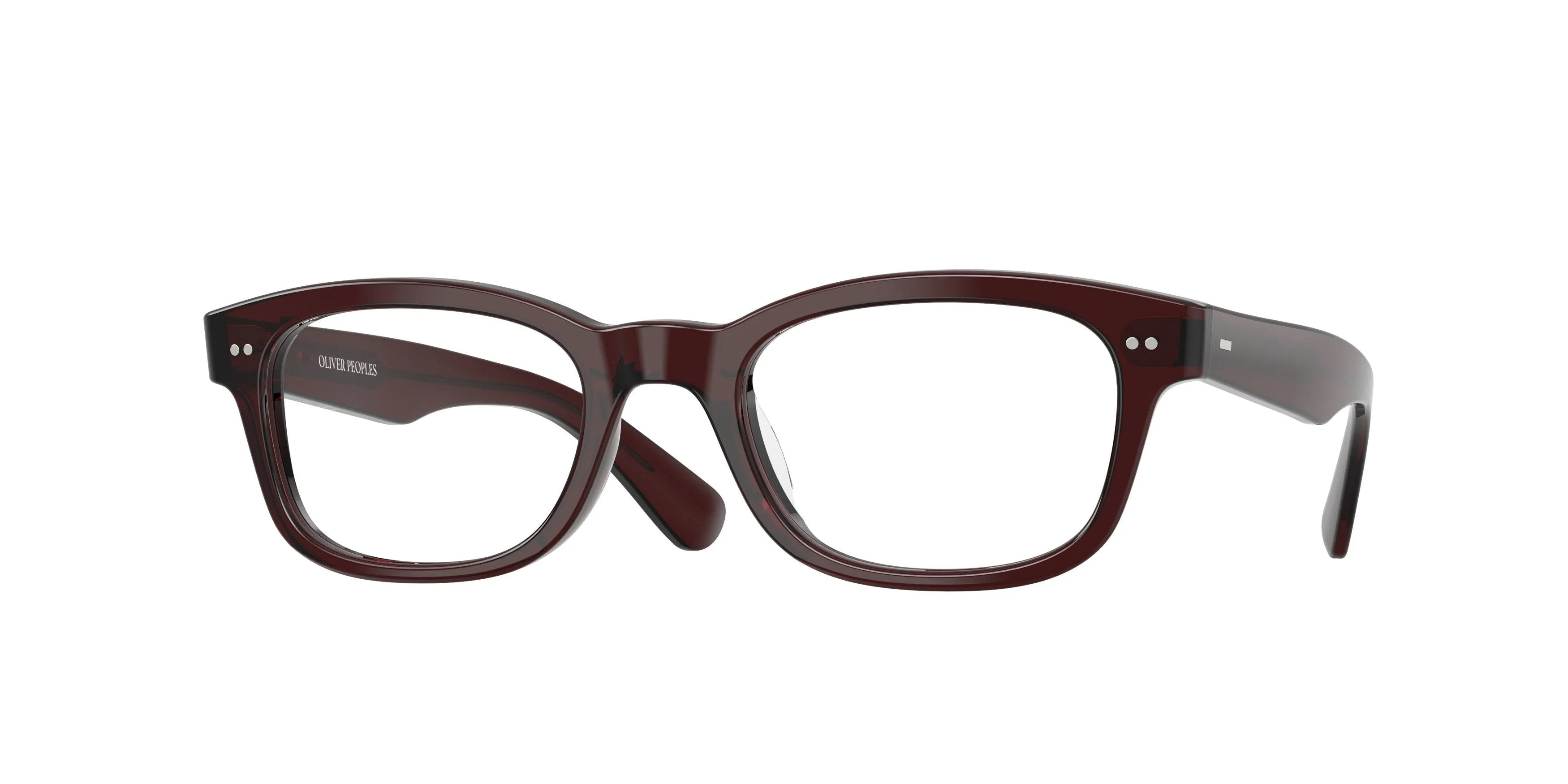 Oliver Peoples OV5617U TIELLO 1817 Montature da vista Acetato Marrone Trasparente Pillow Normale - immagine 1