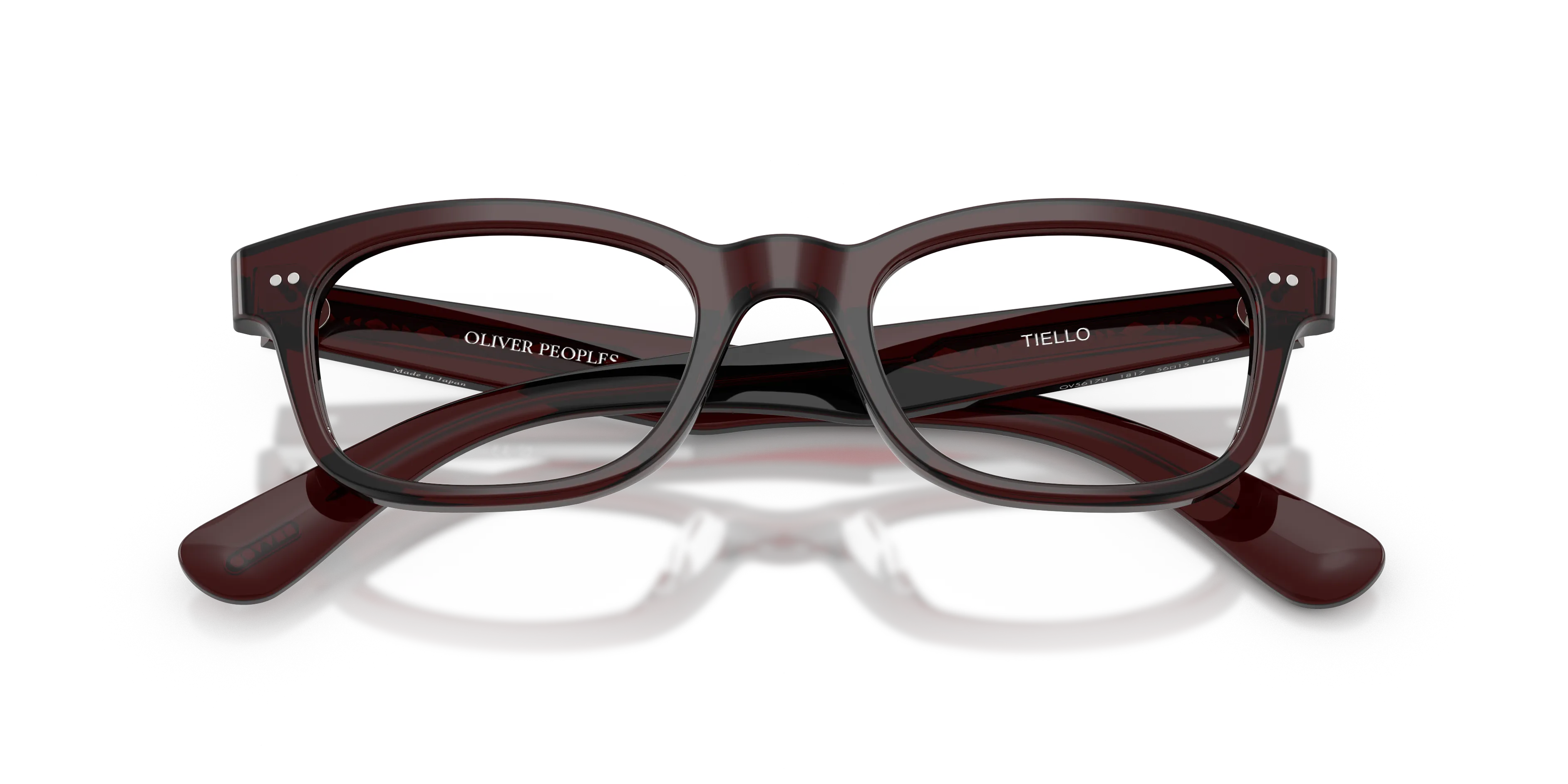 Oliver Peoples OV5617U TIELLO 1817 Montature da vista Acetato Marrone Trasparente Pillow Normale - immagine 2