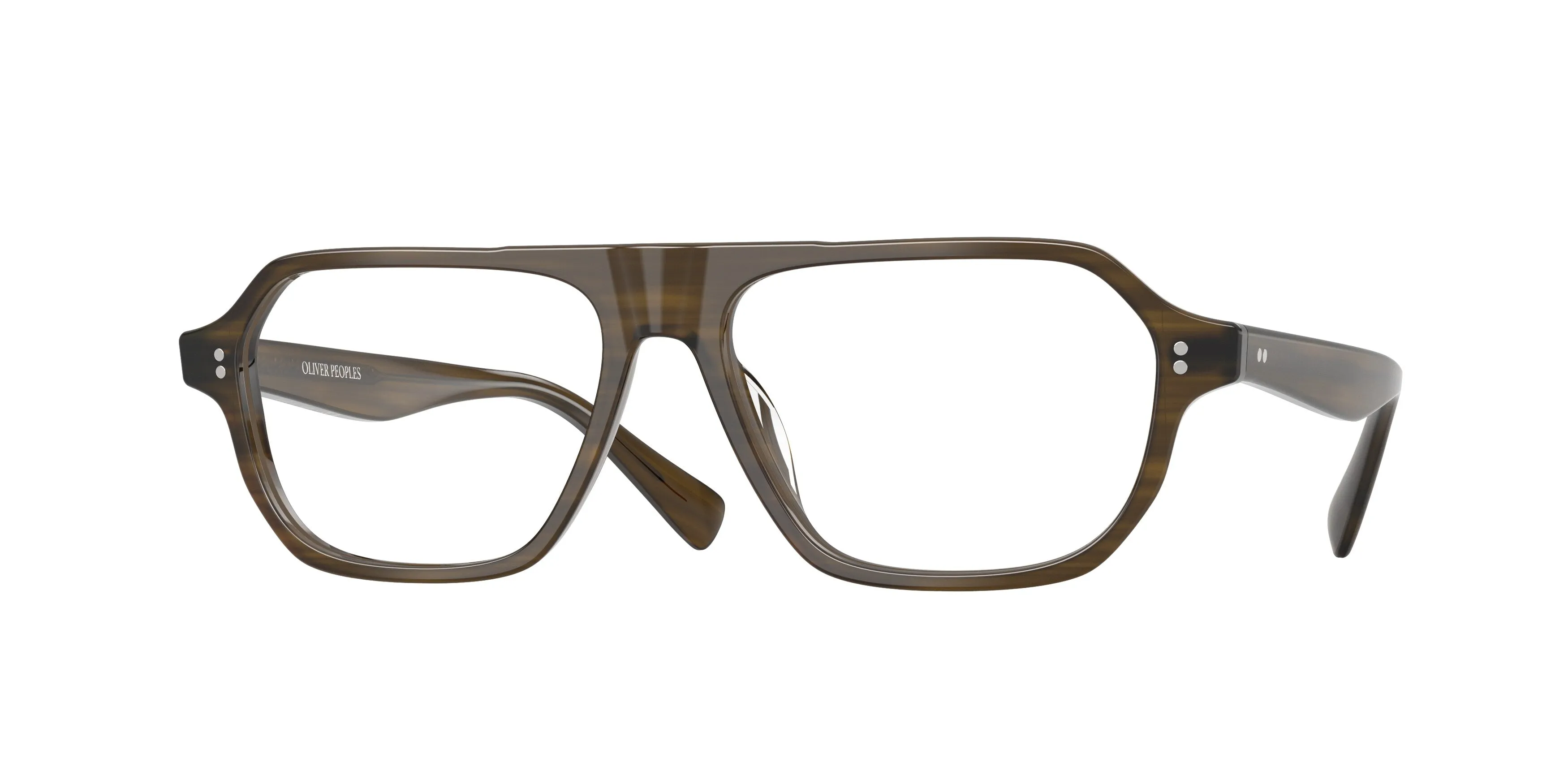 Oliver Peoples OV5616U REMMENT 1821 Montature da vista Acetato Verde Trasparente Geometrica Normale - immagine 1