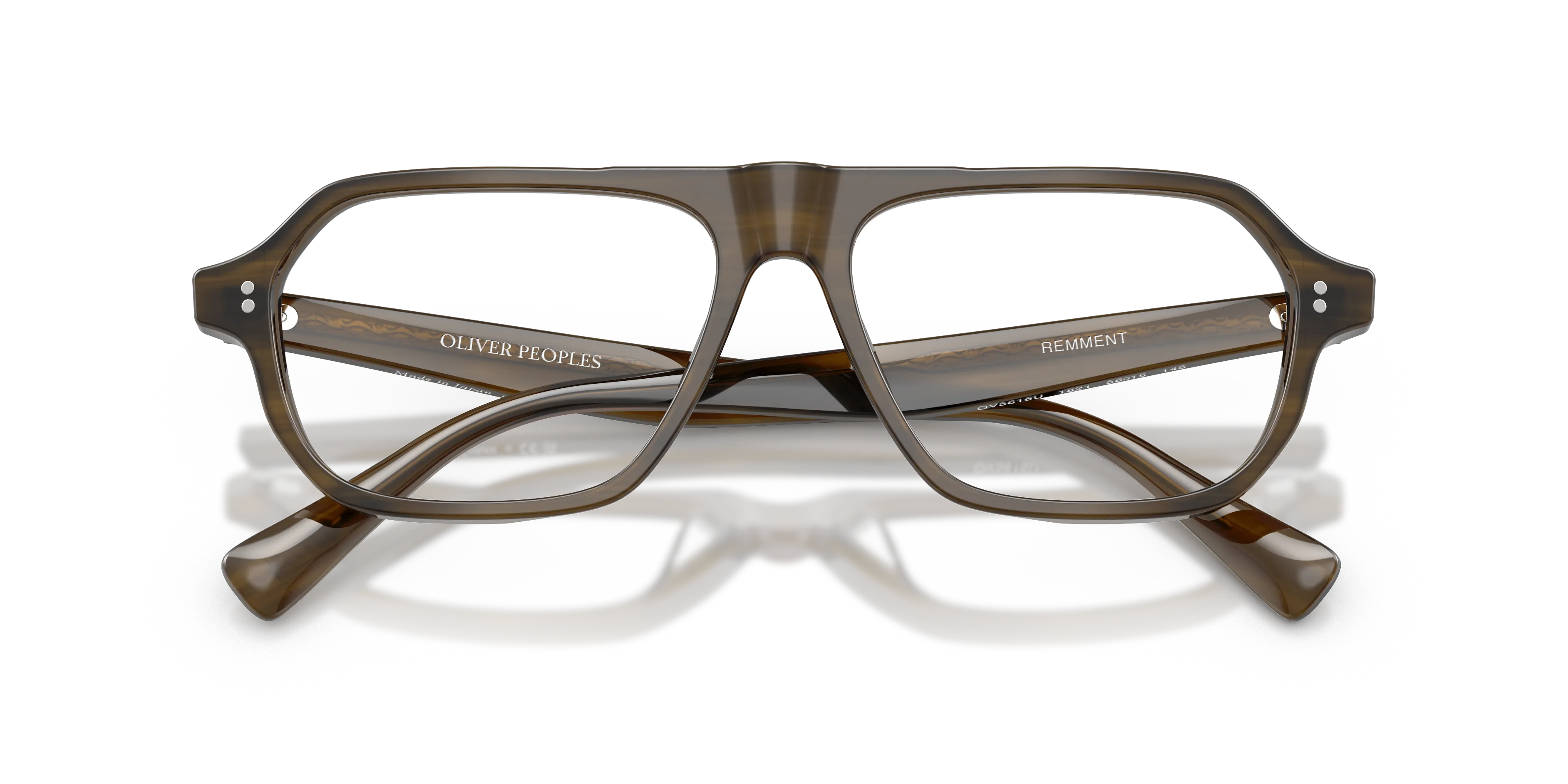 Oliver Peoples OV5616U REMMENT 1821 Montature da vista Acetato Verde Trasparente Geometrica Normale - immagine 2