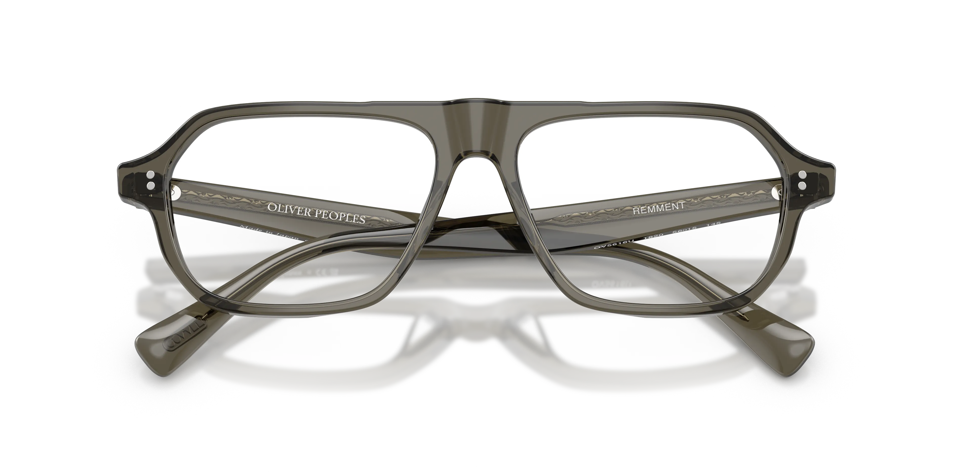 Oliver Peoples OV5616U REMMENT 1820 Montature da vista Acetato Grigio Trasparente Geometrica Normale - immagine 2