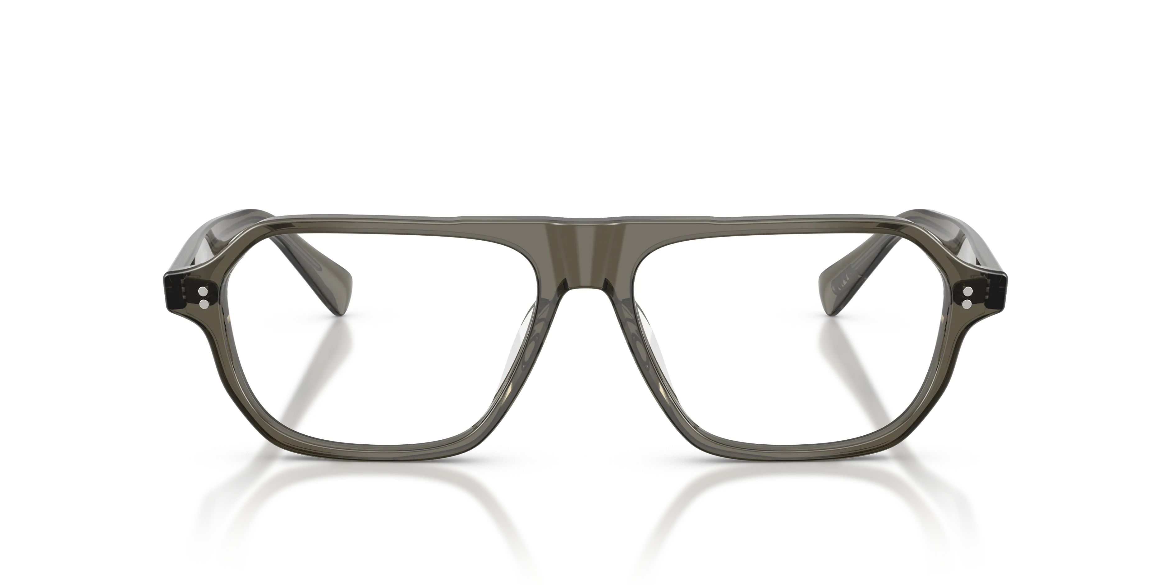 Oliver Peoples OV5616U REMMENT 1820 Montature da vista Acetato Grigio Trasparente Geometrica Normale - immagine 3
