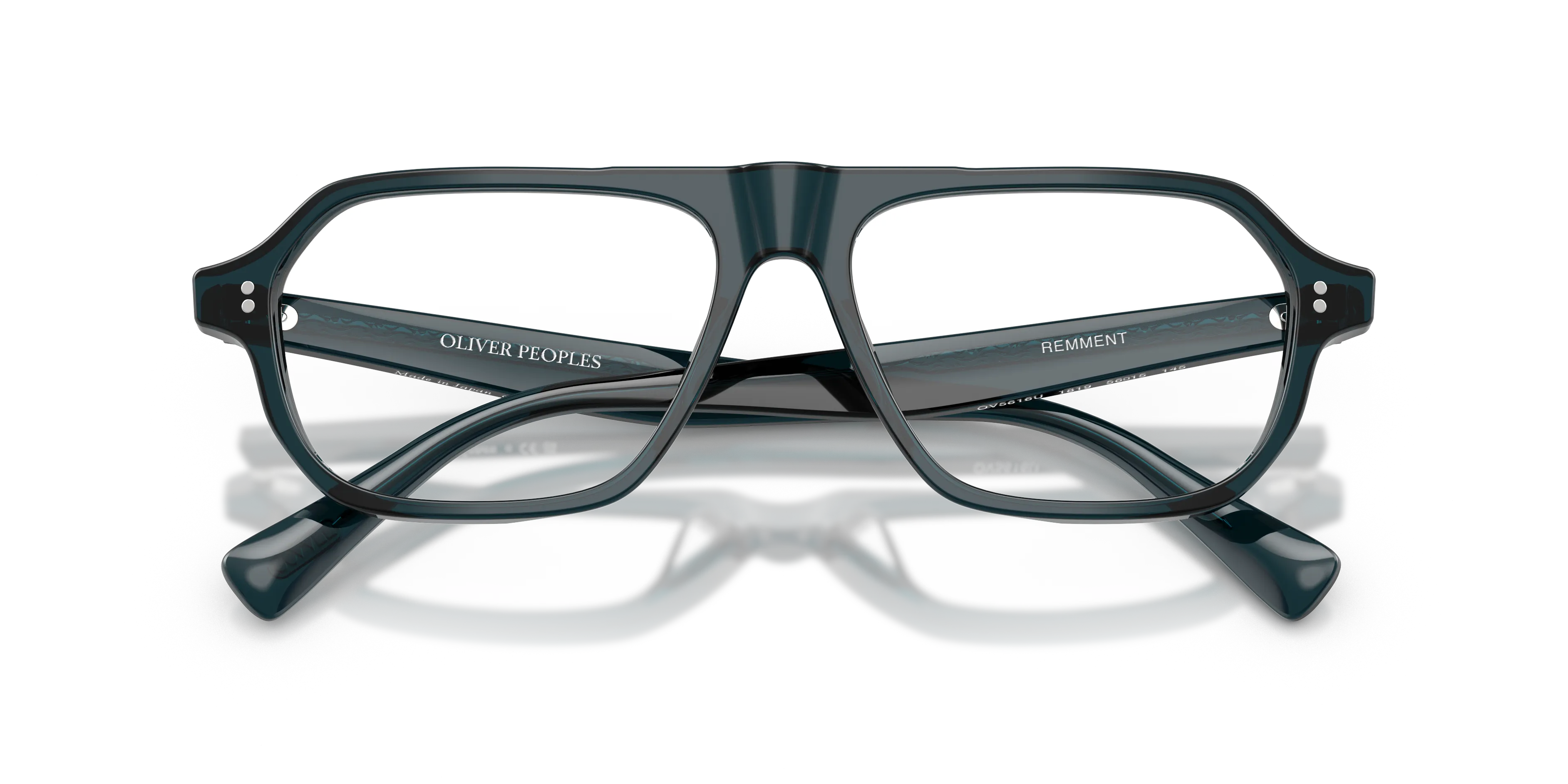 Oliver Peoples OV5616U REMMENT 1819 Montature da vista Acetato Verde Trasparente Geometrica Normale - immagine 2