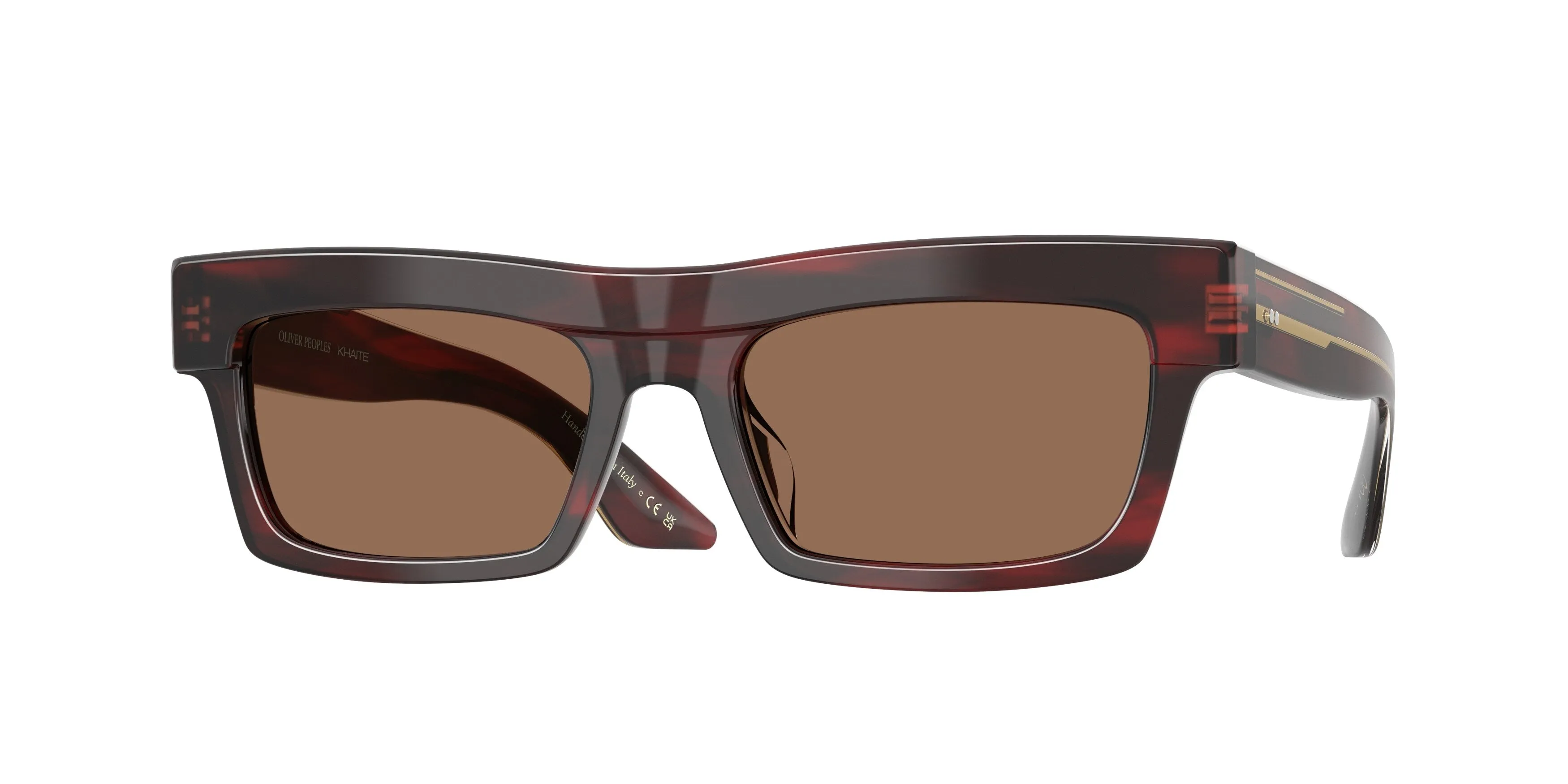 Oliver Peoples OV5607SU 1985C 167573 Occhiali da sole Acetato Rosso Marrone Squadrata Normale - immagine 1