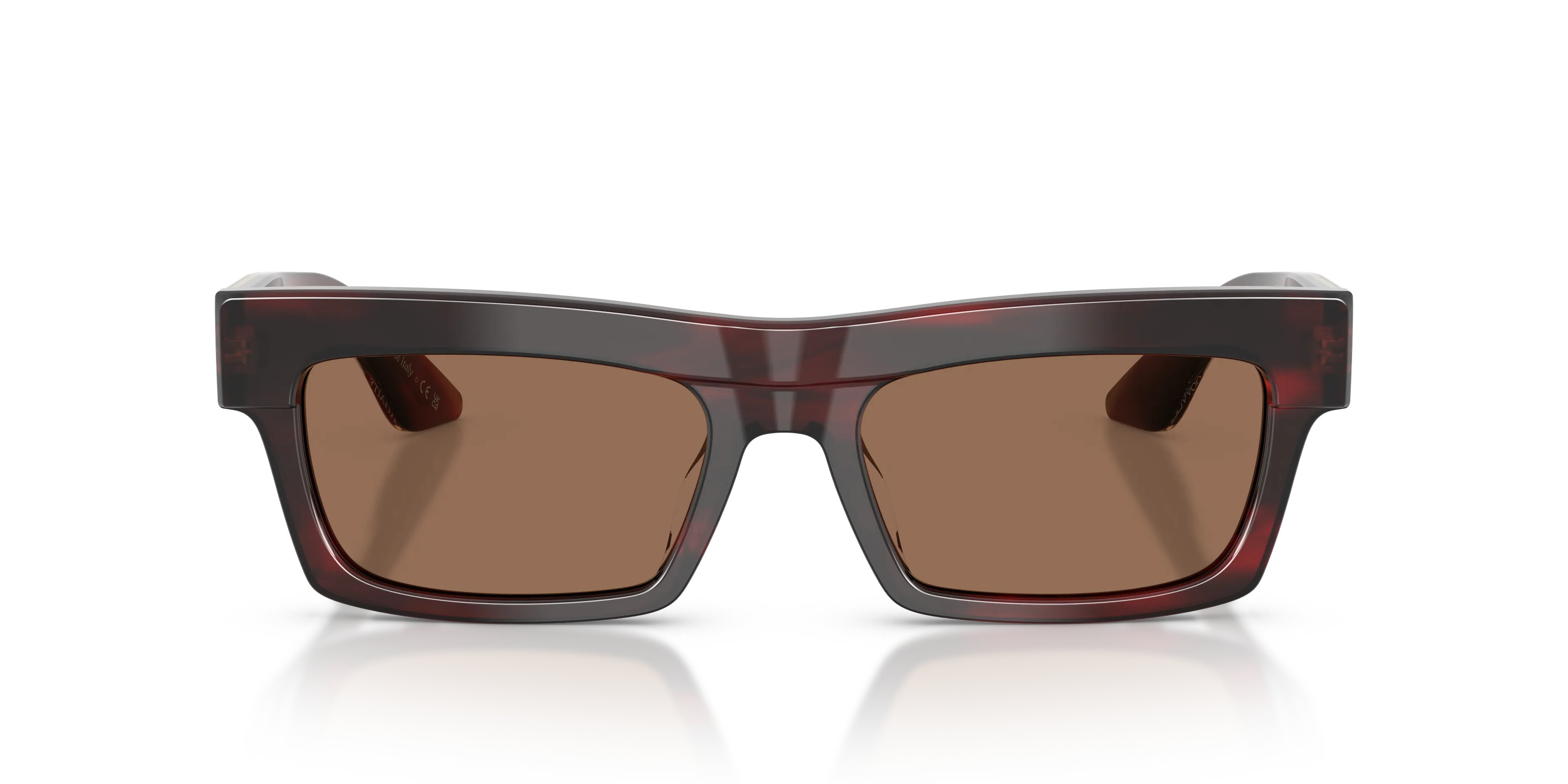 Oliver Peoples OV5607SU 1985C 167573 Occhiali da sole Acetato Rosso Marrone Squadrata Normale - immagine 3
