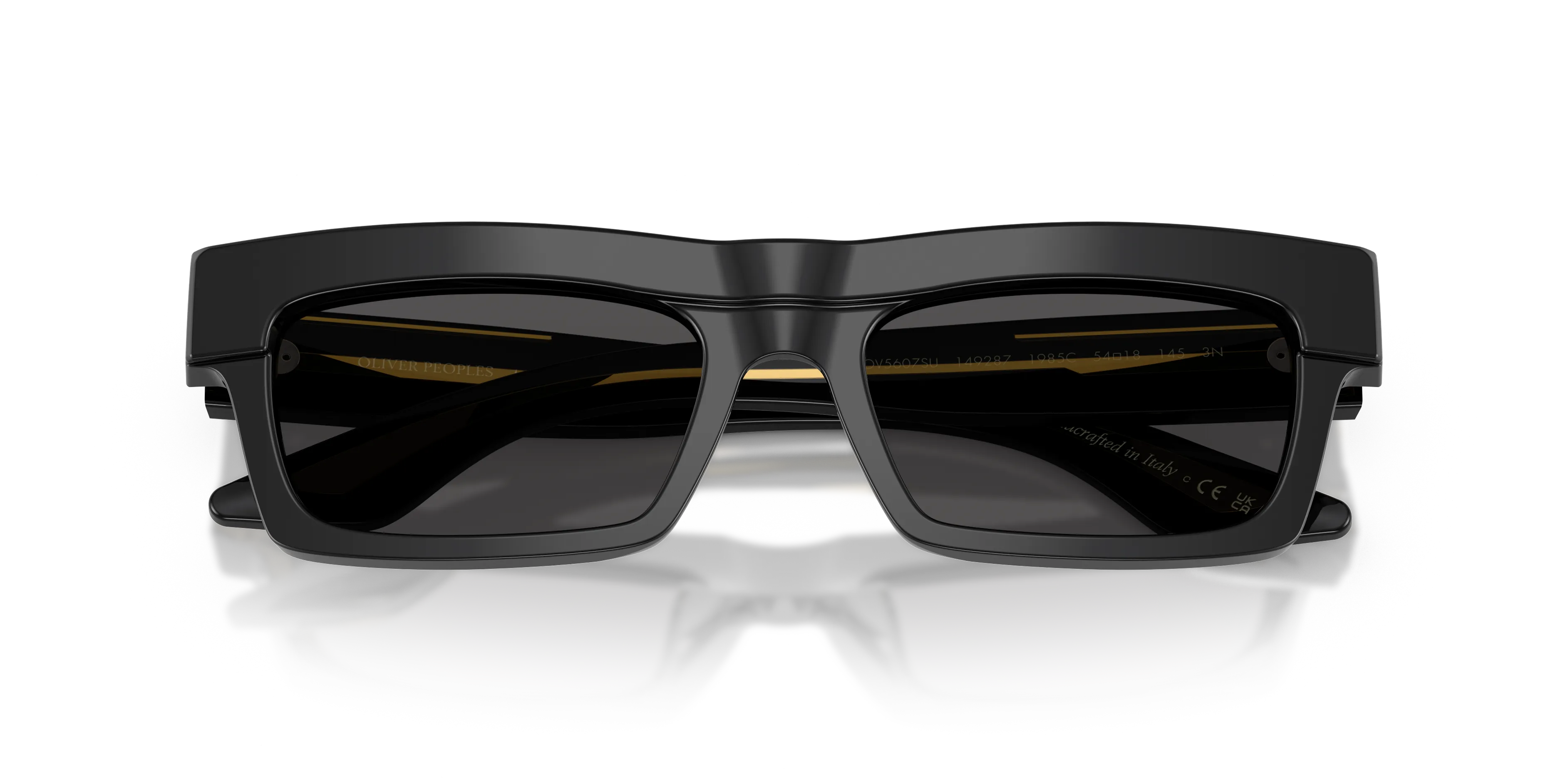 Oliver Peoples OV5607SU 1985C 149287 Occhiali da sole Acetato Nero Grigio Squadrata Normale - immagine 2