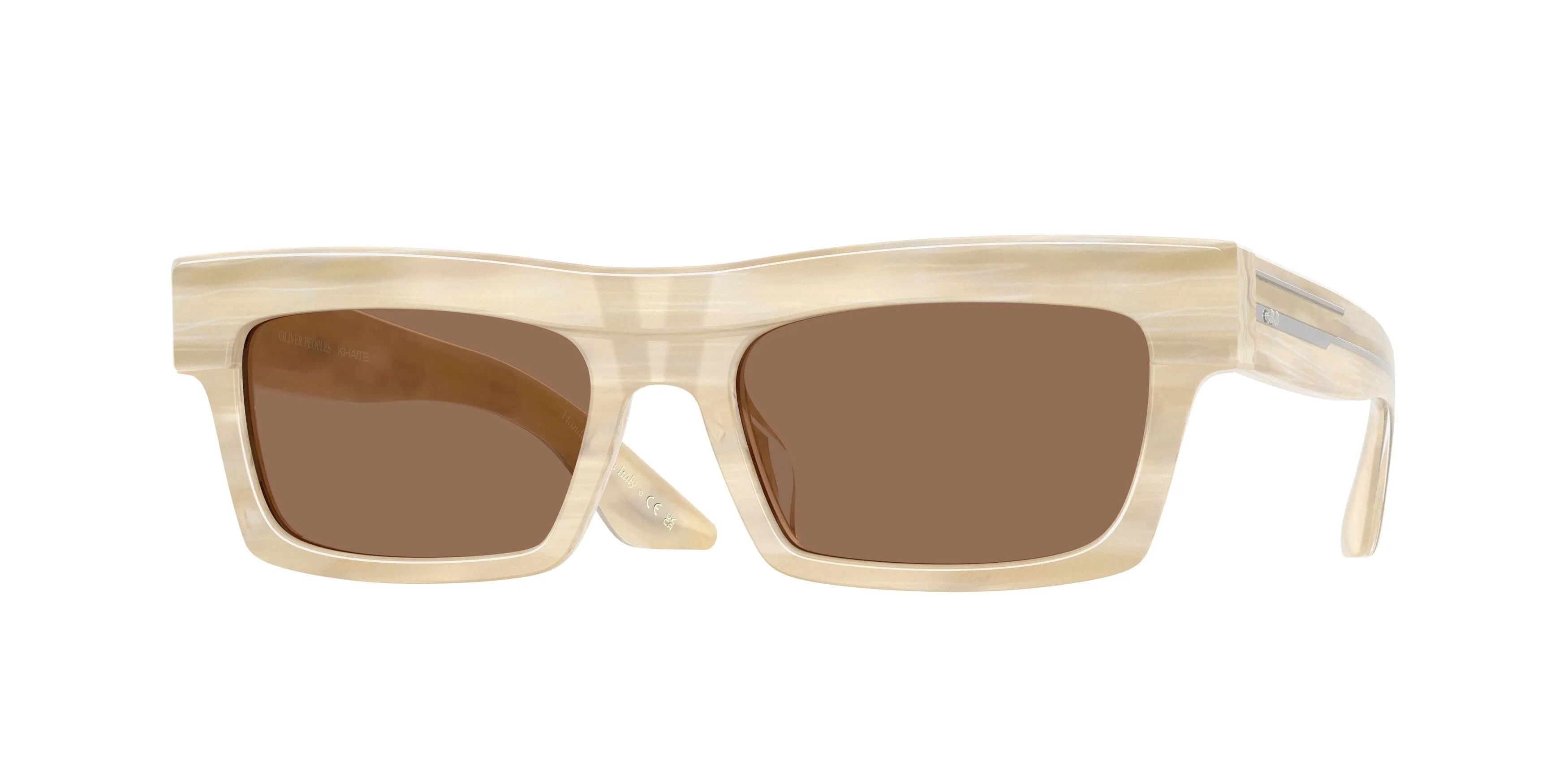 Oliver Peoples OV5607SU 1985C 104973 Occhiali da sole Acetato Beige Marrone Squadrata Normale - immagine 1