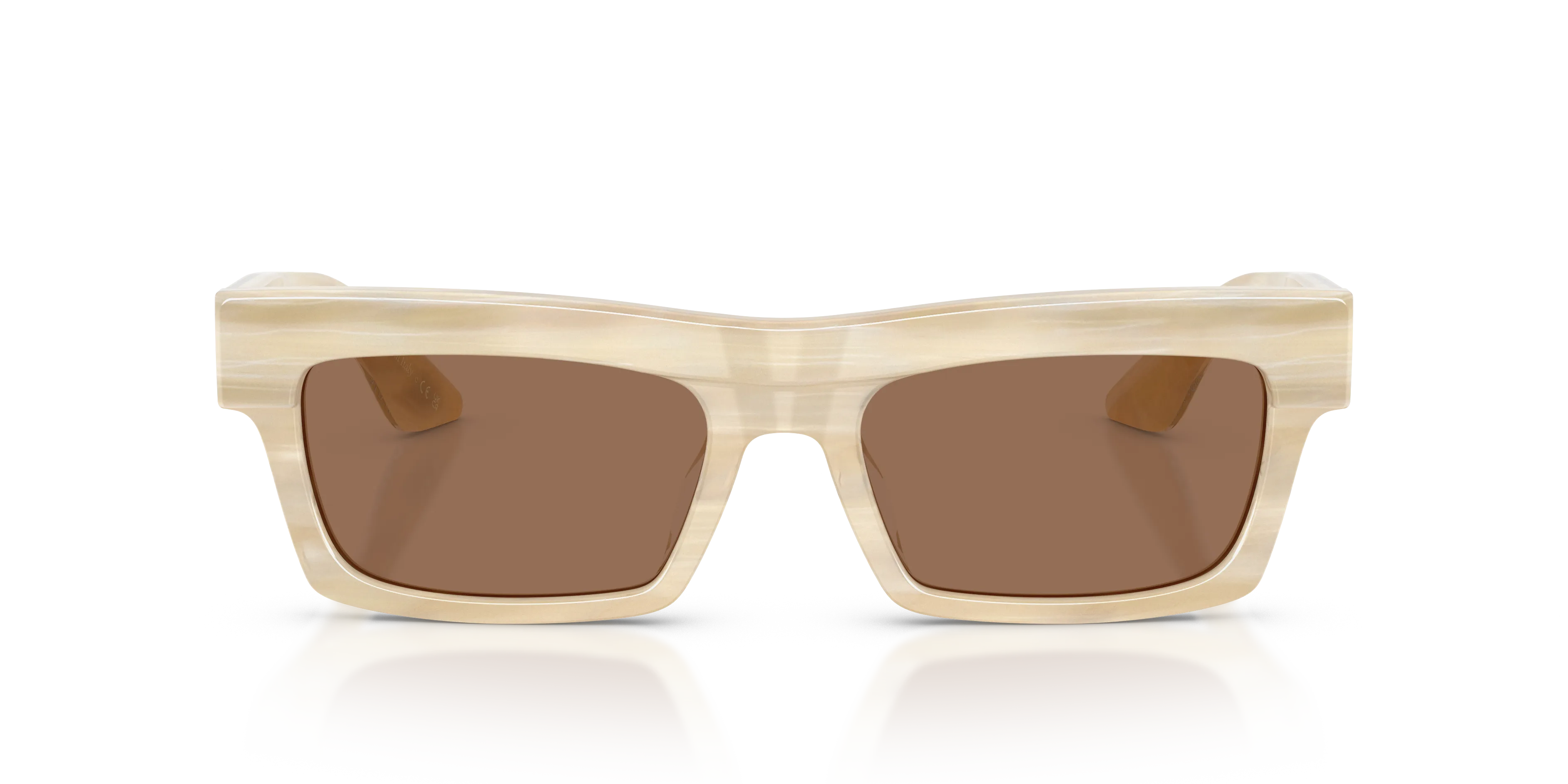 Oliver Peoples OV5607SU 1985C 104973 Occhiali da sole Acetato Beige Marrone Squadrata Normale - immagine 3