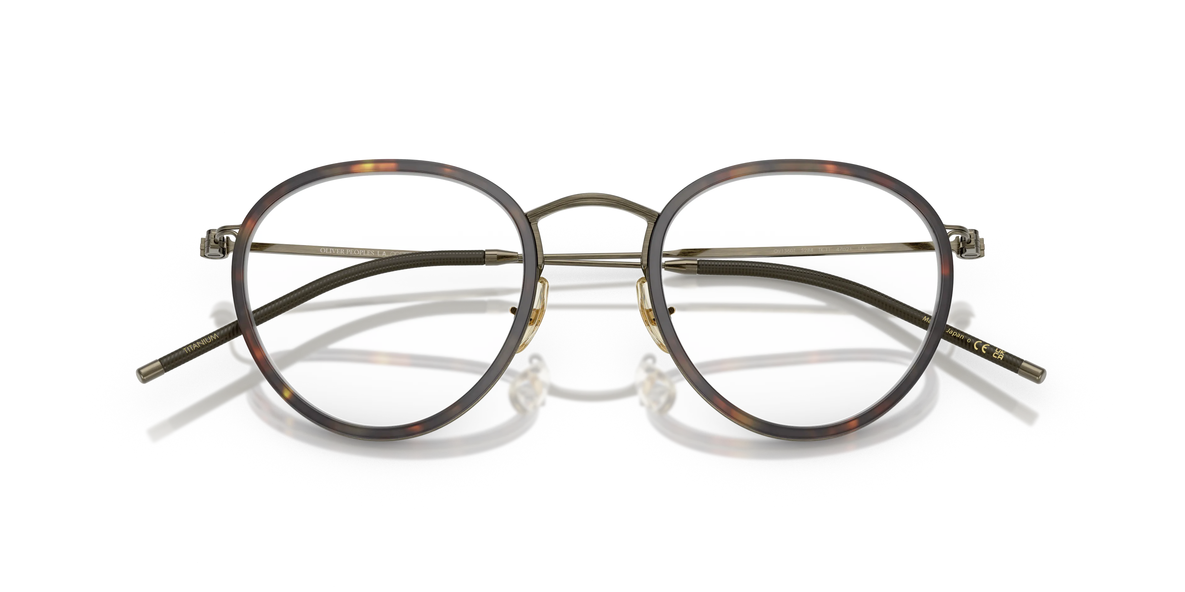Oliver Peoples OV1360T TK-11 5284 Montature da vista Titanio Oro Trasparente Pantos Normale - immagine 2