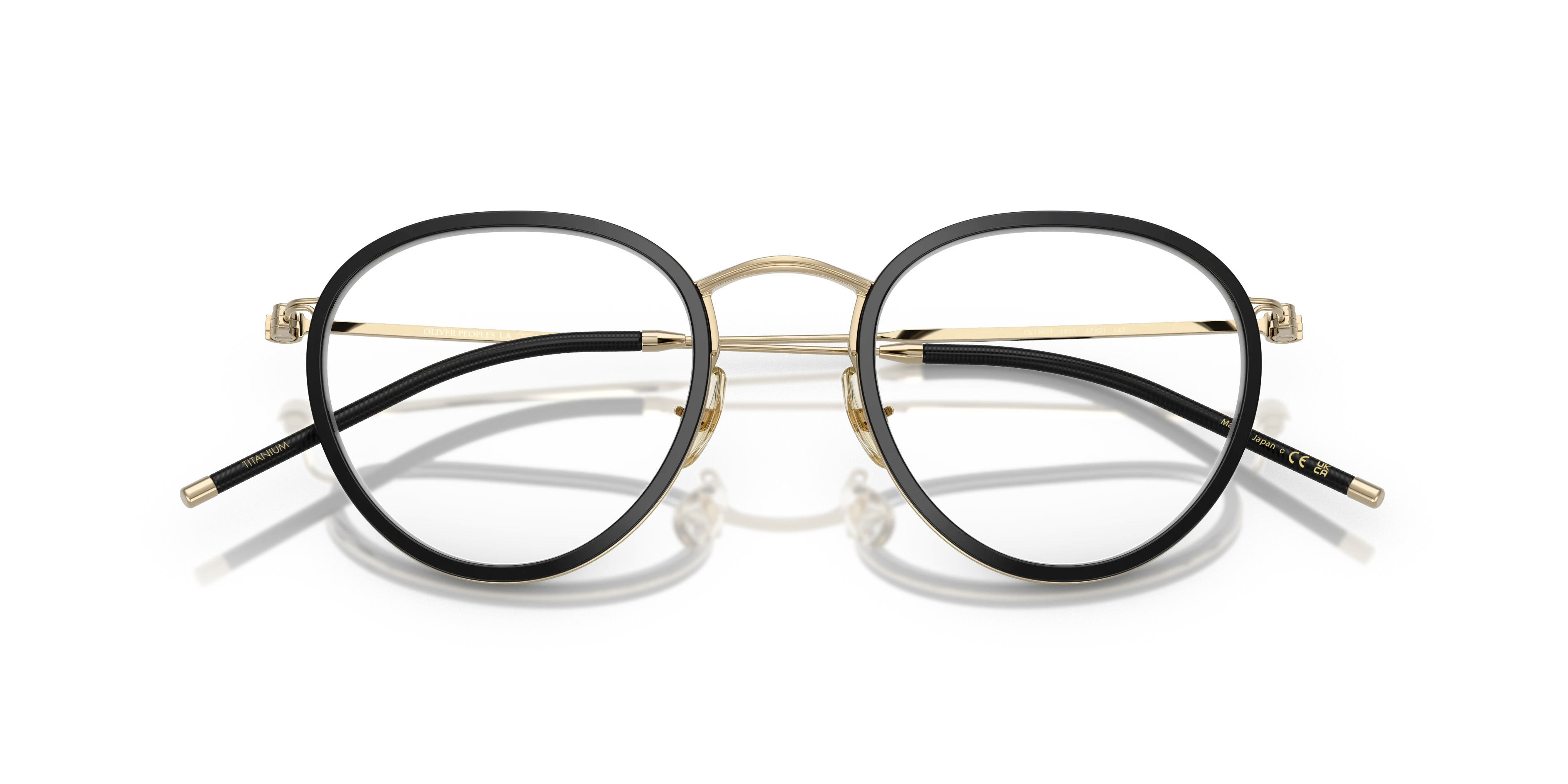Oliver Peoples OV1360T TK-11 5035 Montature da vista Titanio Nero Trasparente Pantos Normale - immagine 2