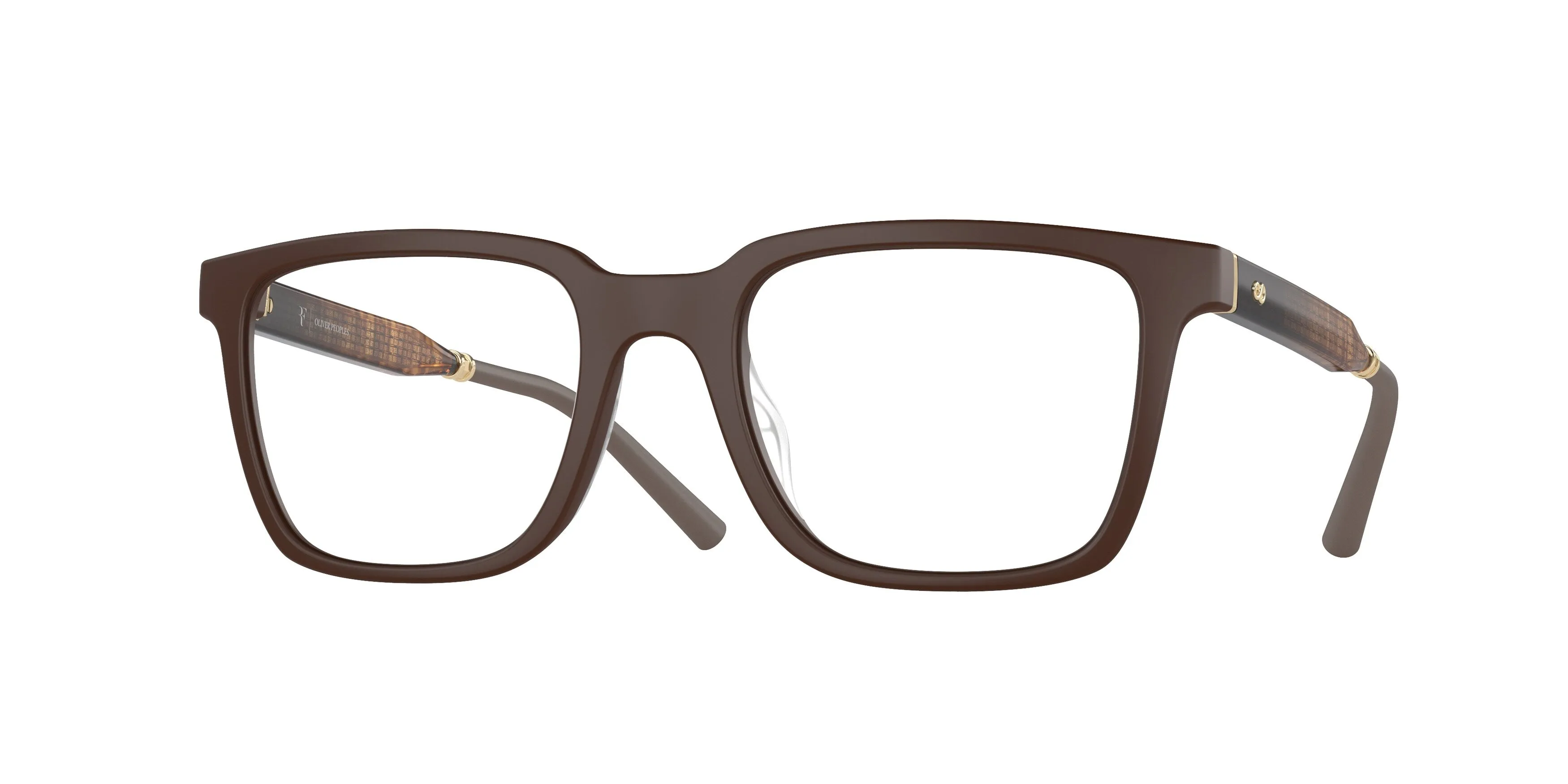 Oliver Peoples OV5553U MR. FEDERER 7005 Montature da vista Iniettato Marrone Trasparente Squadrata Normale - immagine 1
