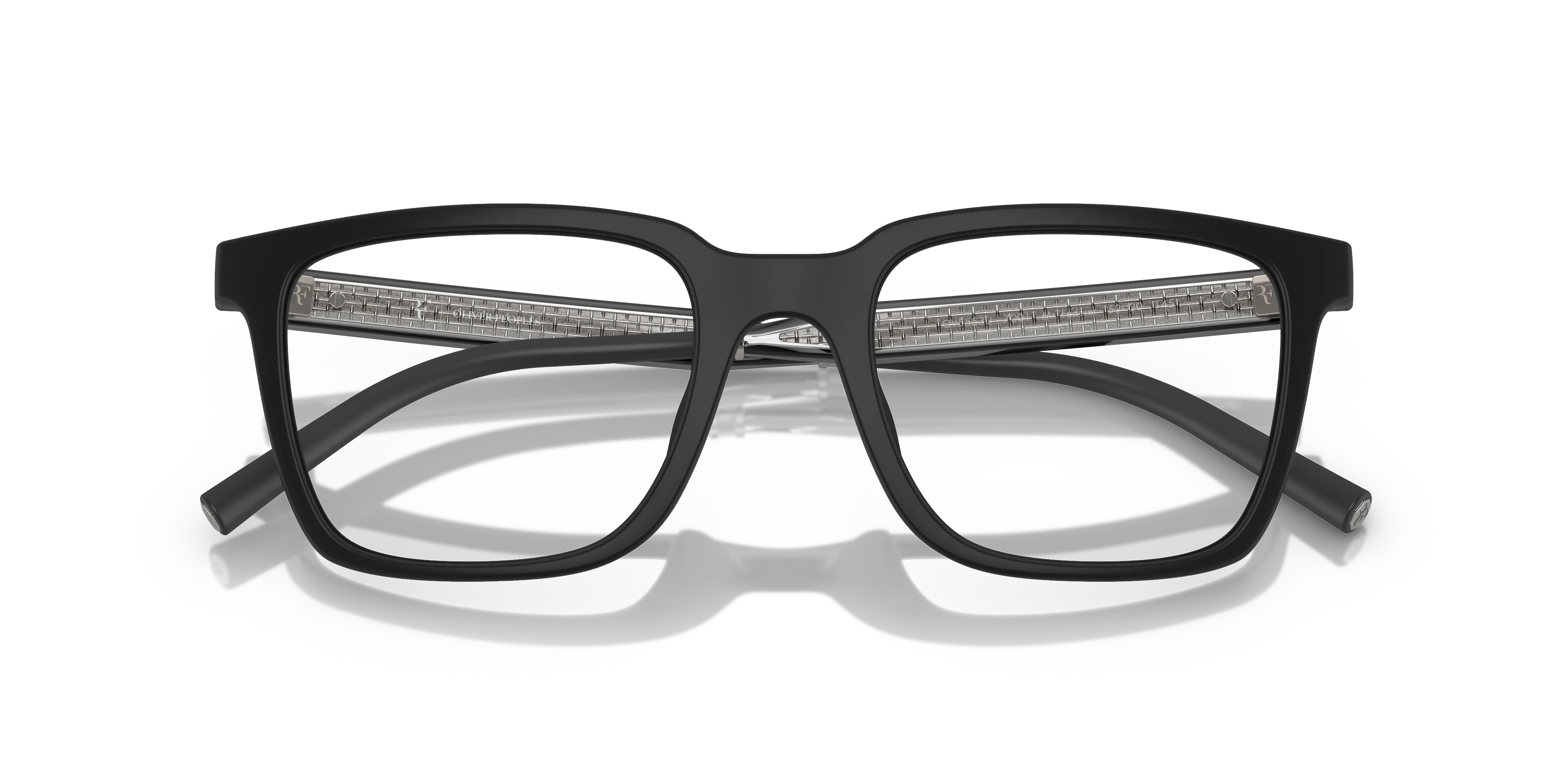 Oliver Peoples OV5553U MR. FEDERER 7001 Montature da vista Iniettato Nero Trasparente Squadrata Normale - immagine 2