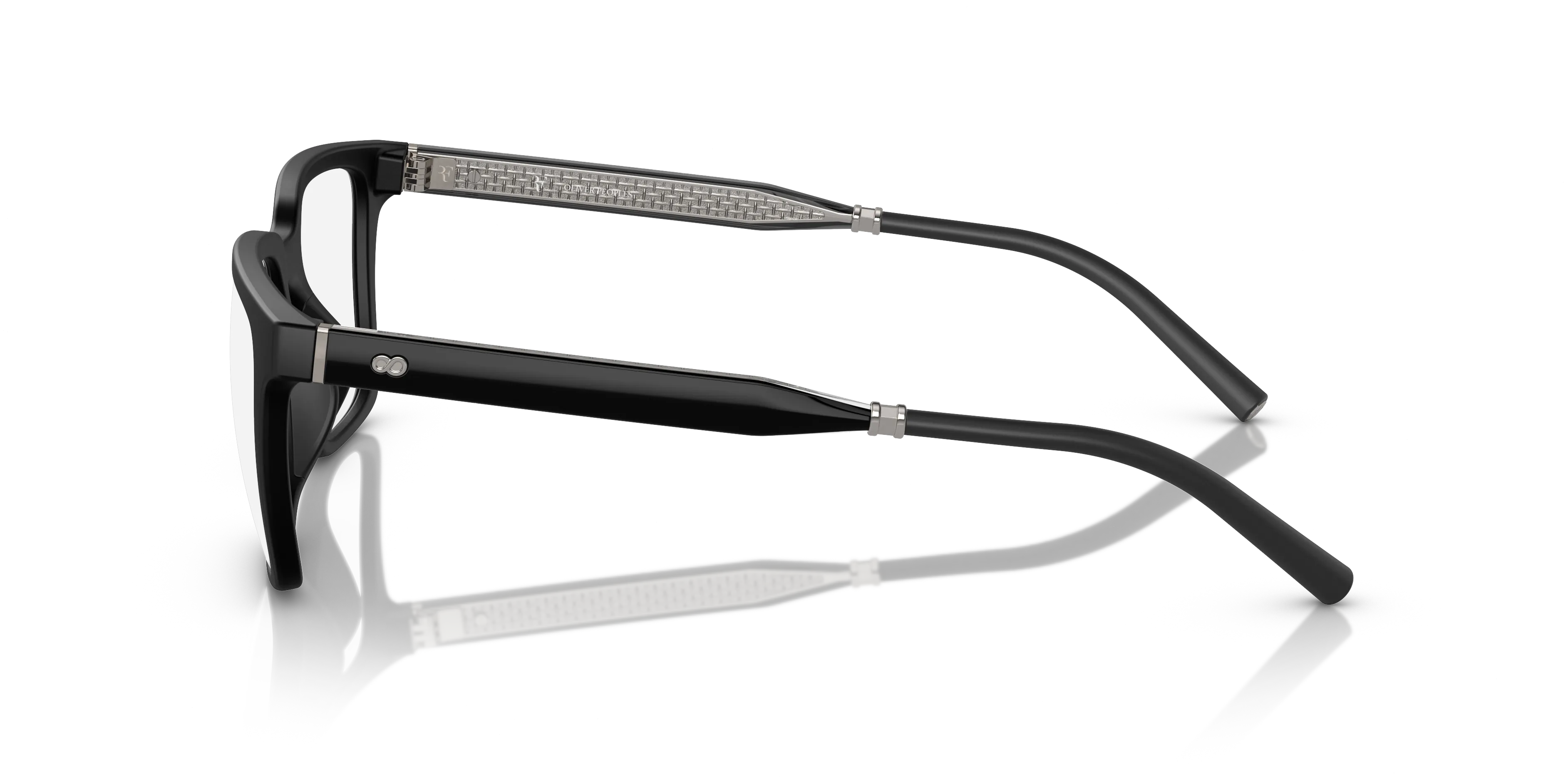 Oliver Peoples OV5553U MR. FEDERER 7001 Montature da vista Iniettato Nero Trasparente Squadrata Normale - immagine 4