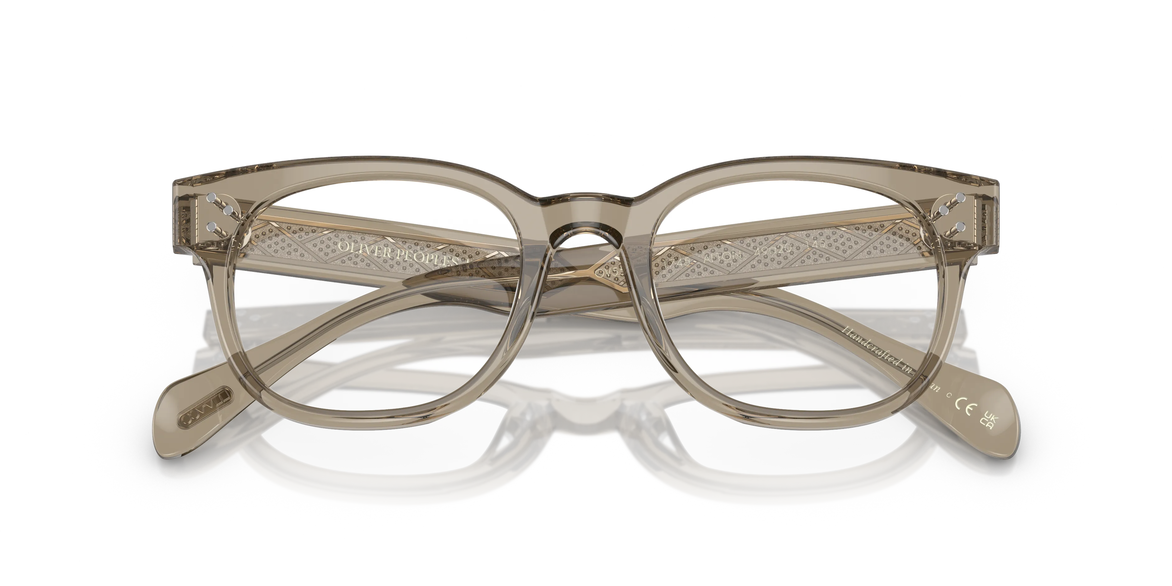 Oliver Peoples OV5545U AFTON 1745 Montature da vista Acetato Verde Trasparente Squadrata Normale - immagine 2
