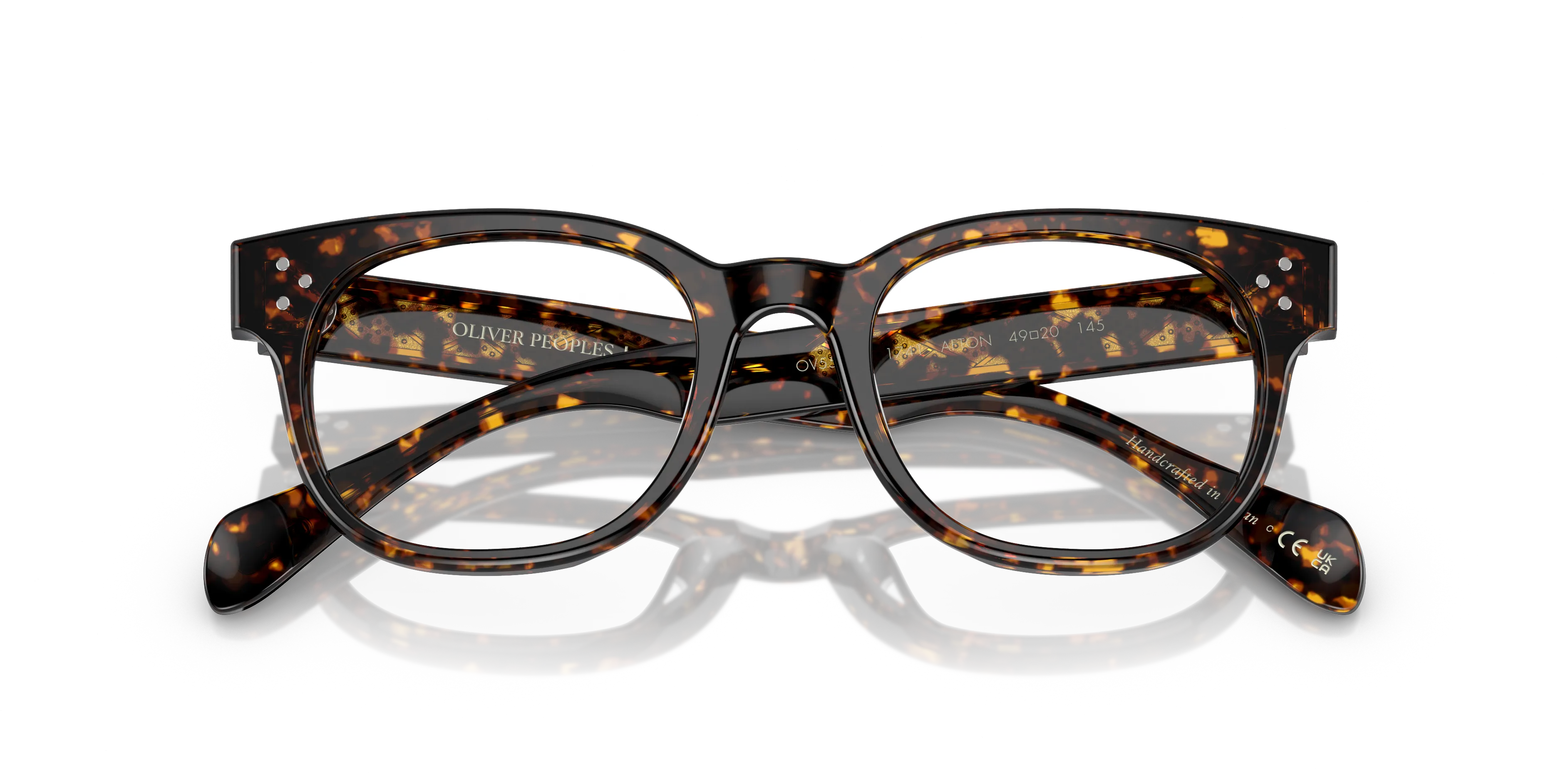 Oliver Peoples OV5545U AFTON 1741 Montature da vista Acetato Tartaruga Trasparente Squadrata Normale - immagine 2