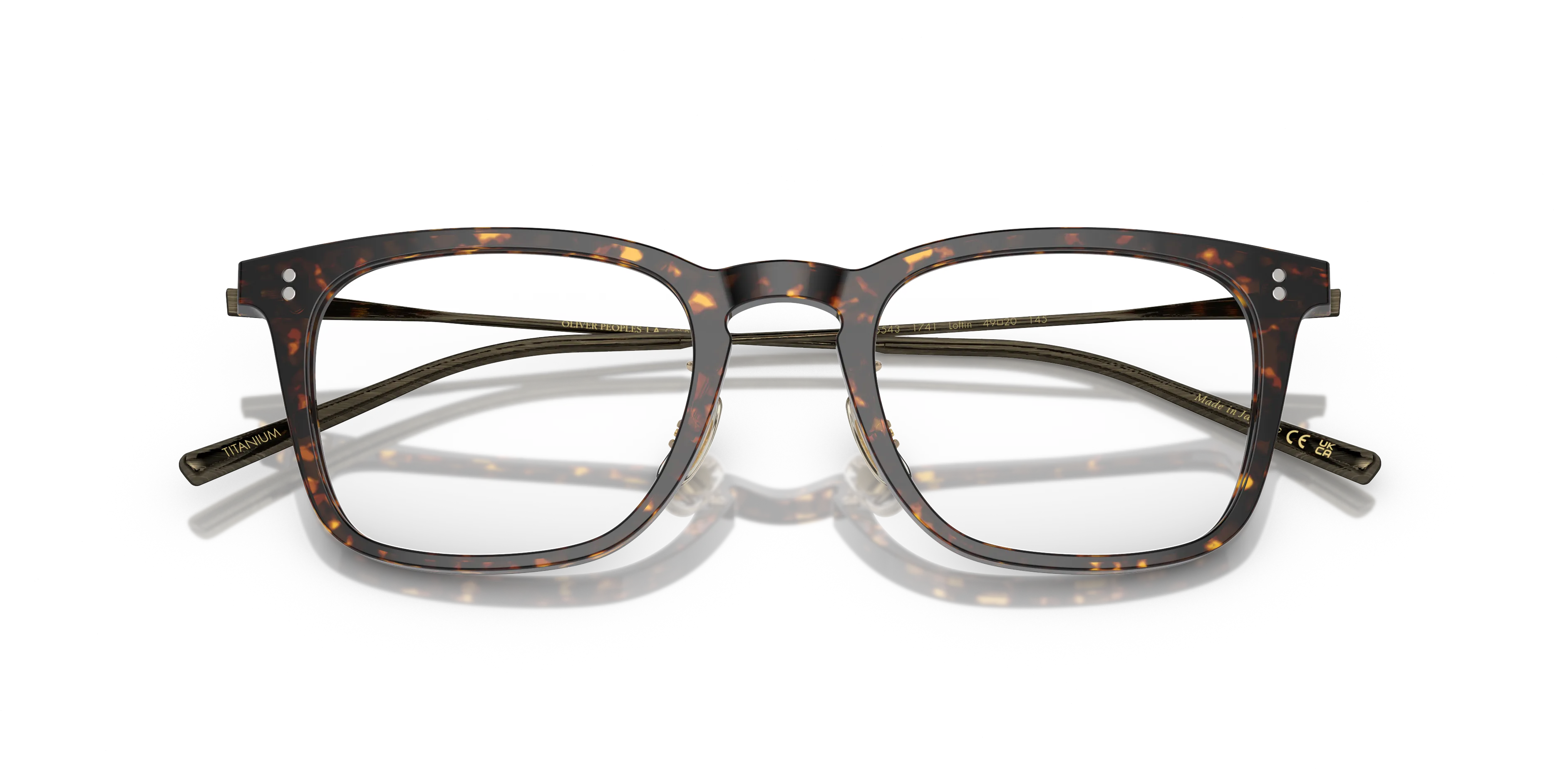 Oliver Peoples OV5543 LOFTIN 1741 Montature da vista Acetato Tartaruga Trasparente Pillow Normale - immagine 2