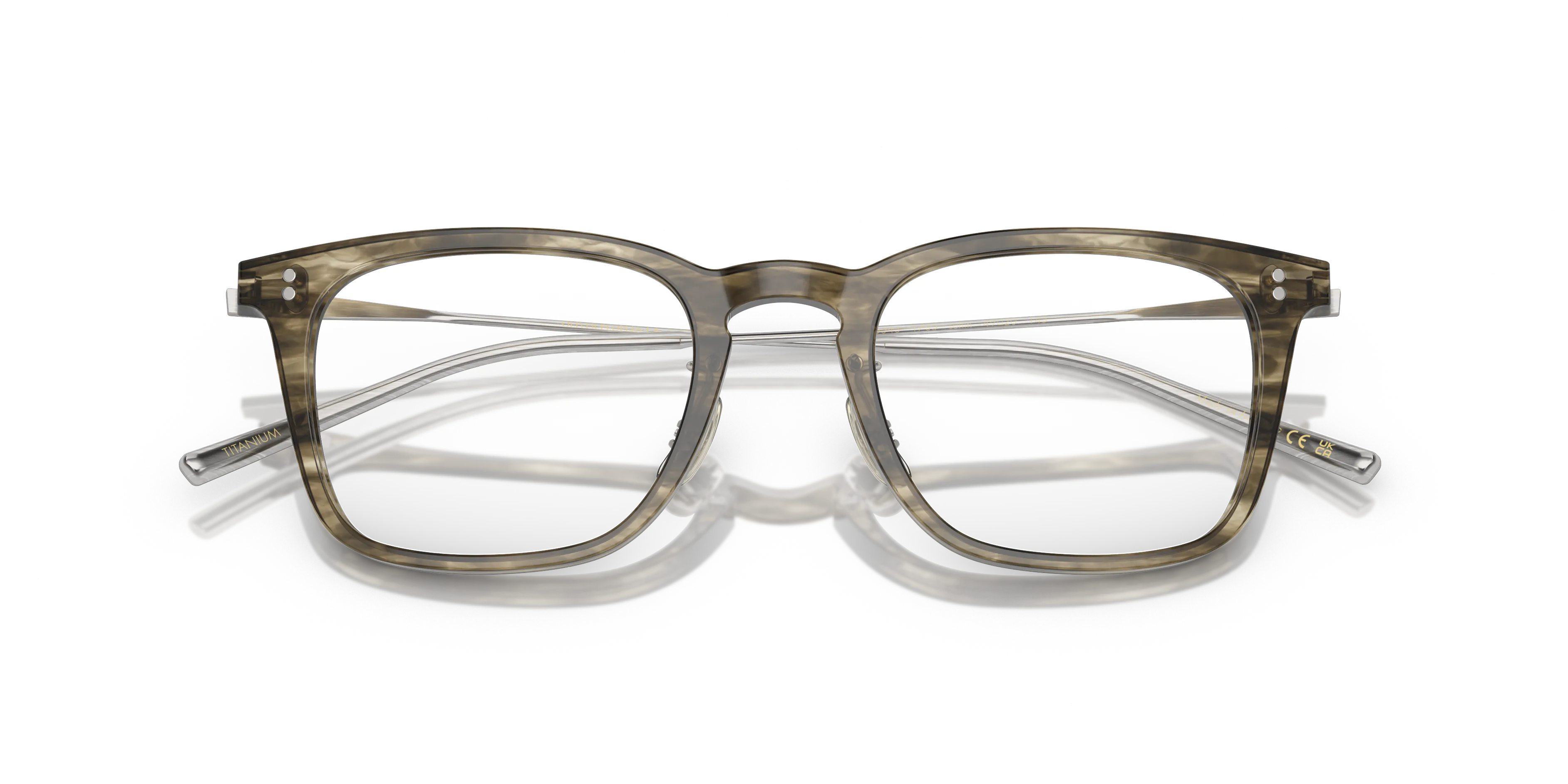 Oliver Peoples OV5543 LOFTIN 1735 Montature da vista Acetato Verde Trasparente Pillow Normale - immagine 2