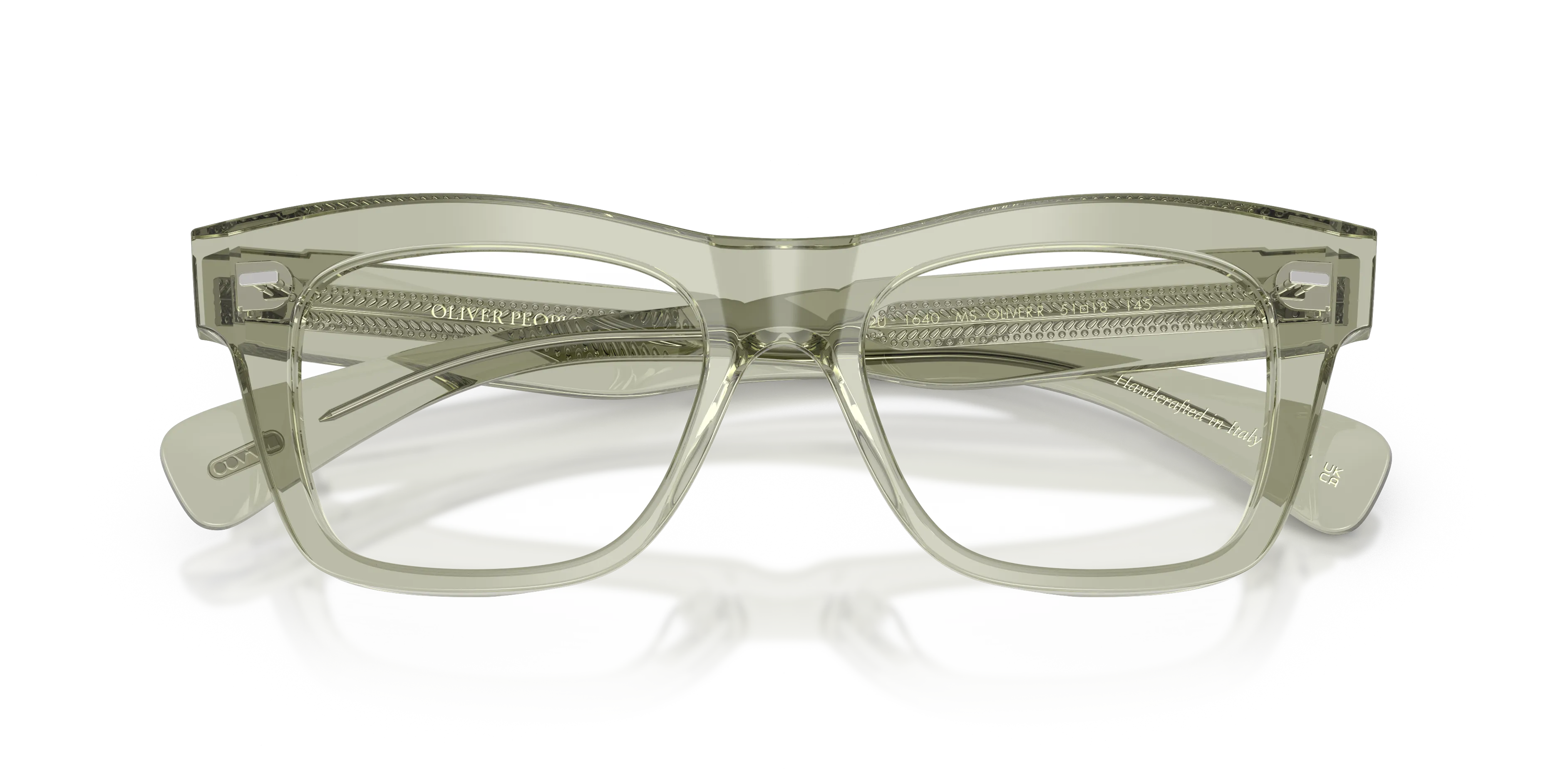 Oliver Peoples OV5542U MS. OLIVER-R 1640 Montature da vista Acetato Verde Trasparente Squadrata Normale - immagine 2