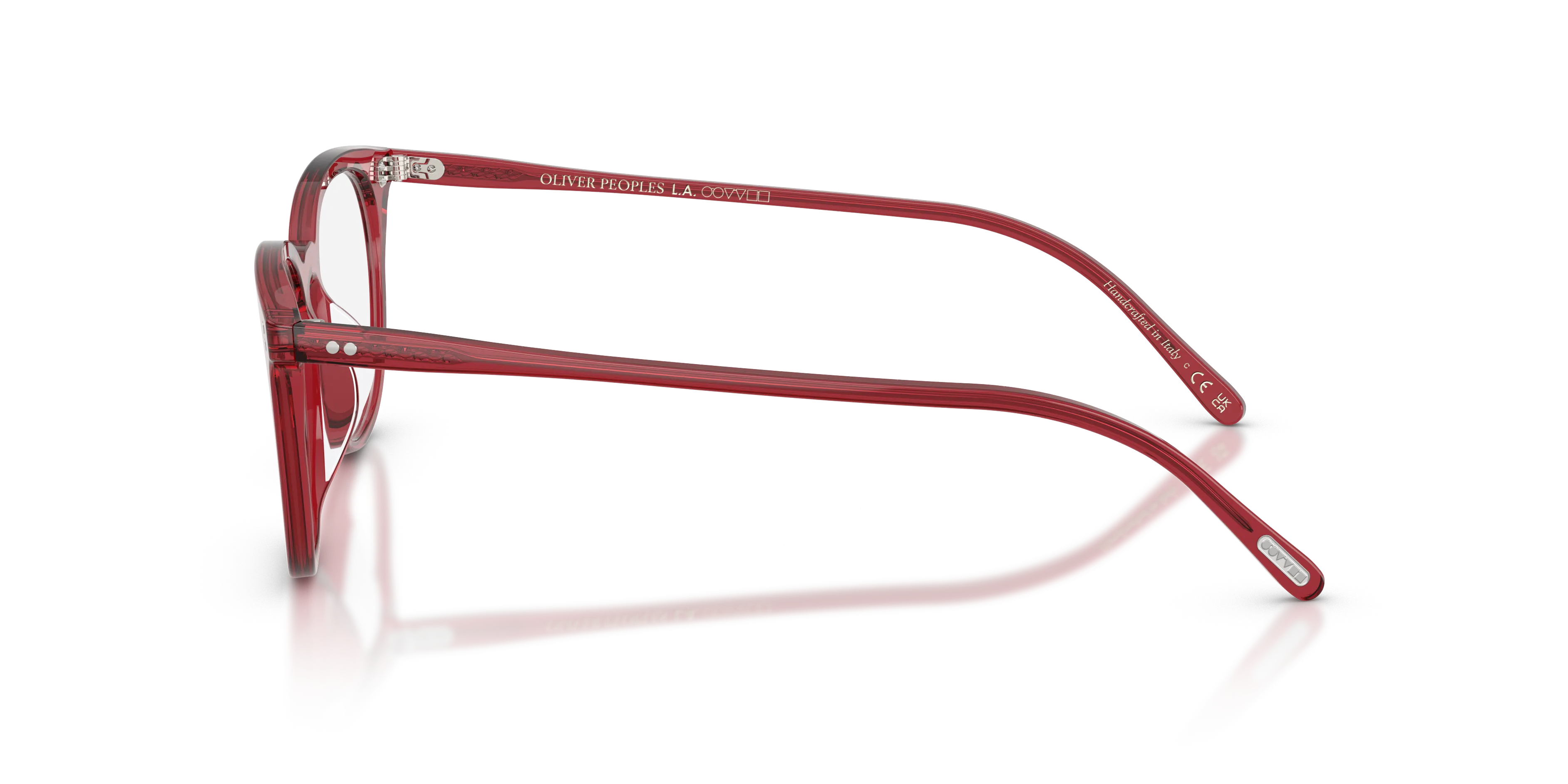 Oliver Peoples OV5538U JOSIANNE 1764 Montature da vista Acetato Rosso Trasparente Pillow Normale - immagine 4