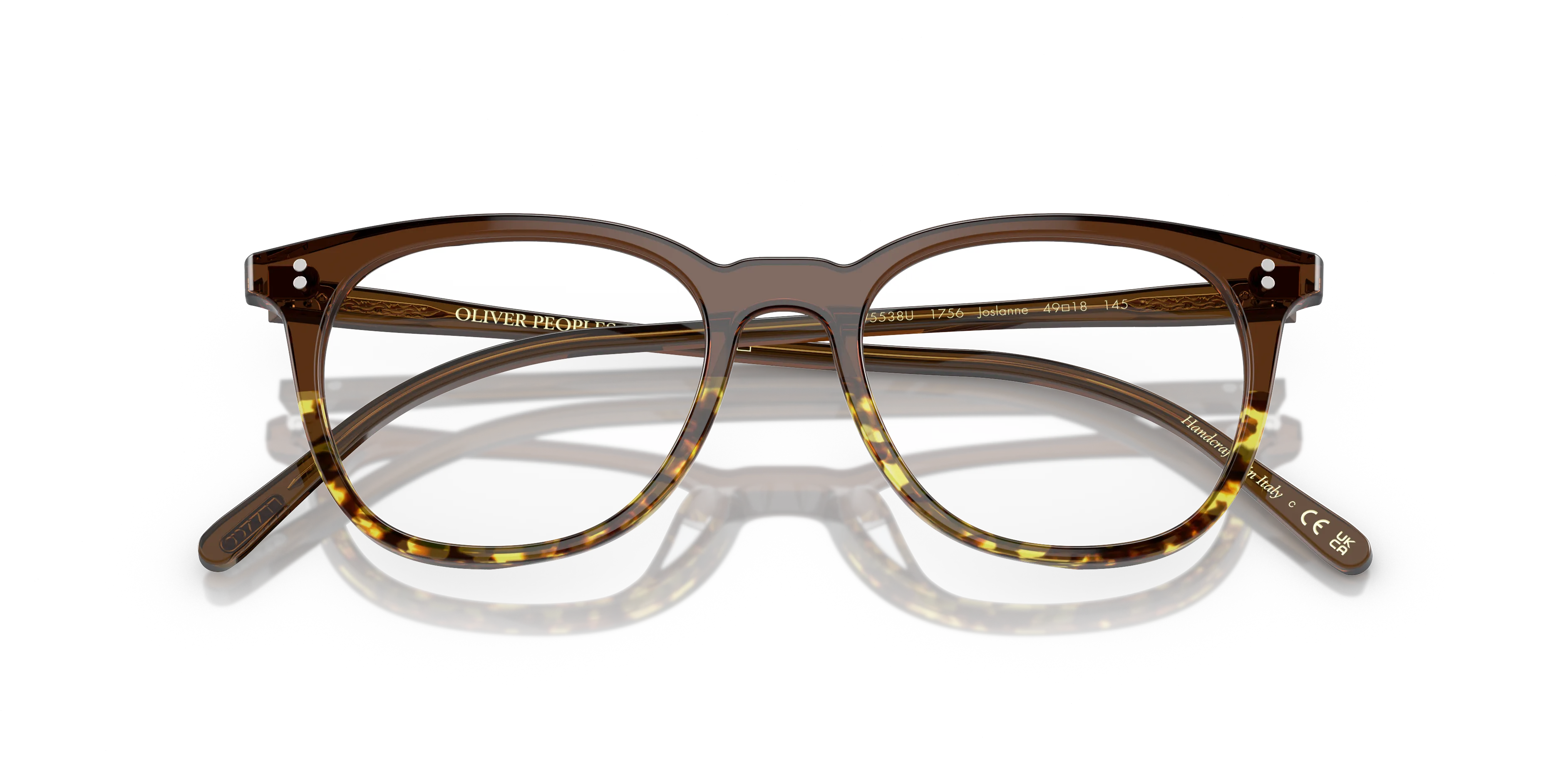 Oliver Peoples OV5538U JOSIANNE 1756 Montature da vista Acetato Marrone Trasparente Pillow Normale - immagine 2