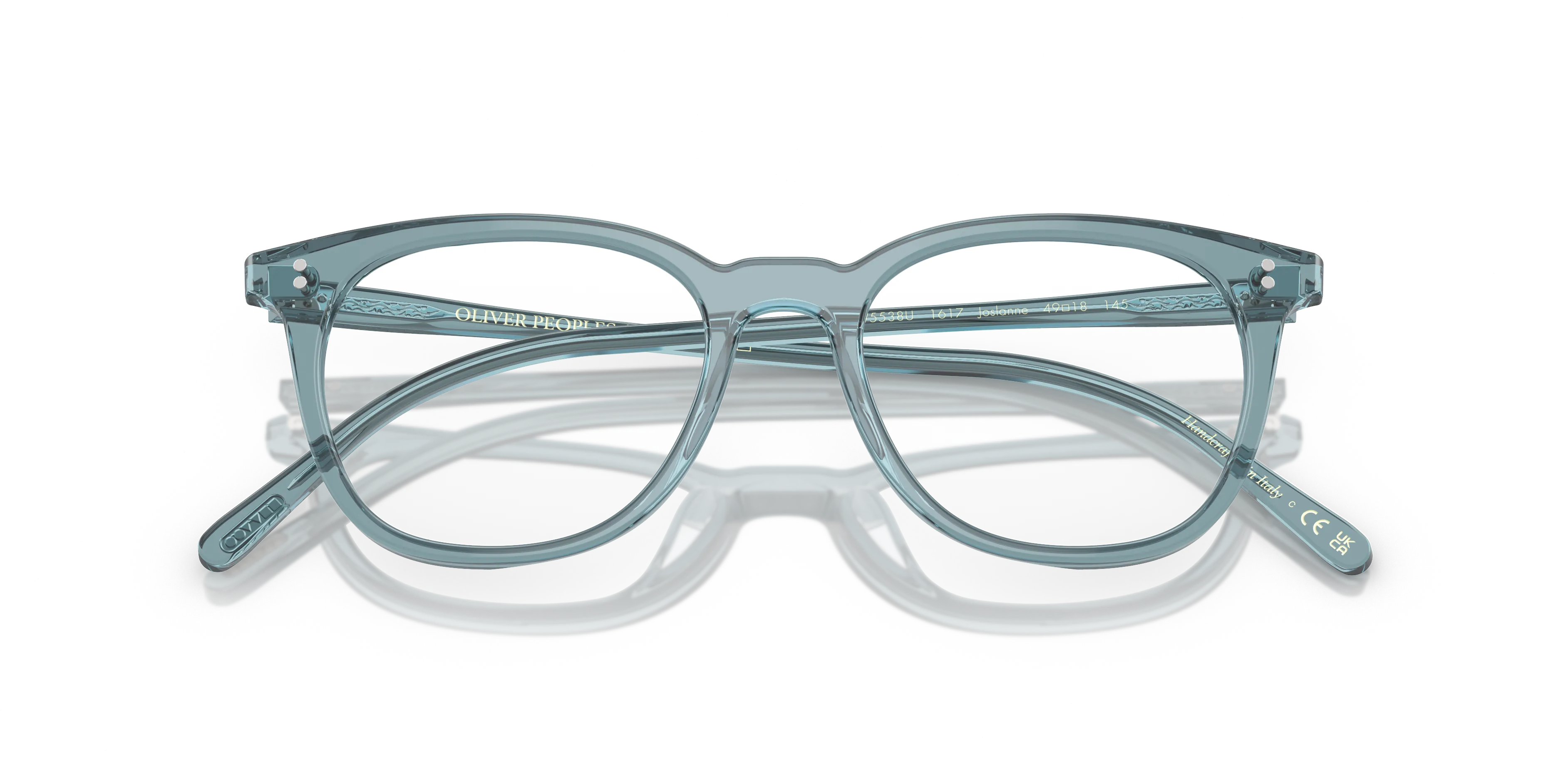 Oliver Peoples OV5538U JOSIANNE 1617 Montature da vista Acetato Blu Trasparente Pillow Normale - immagine 2