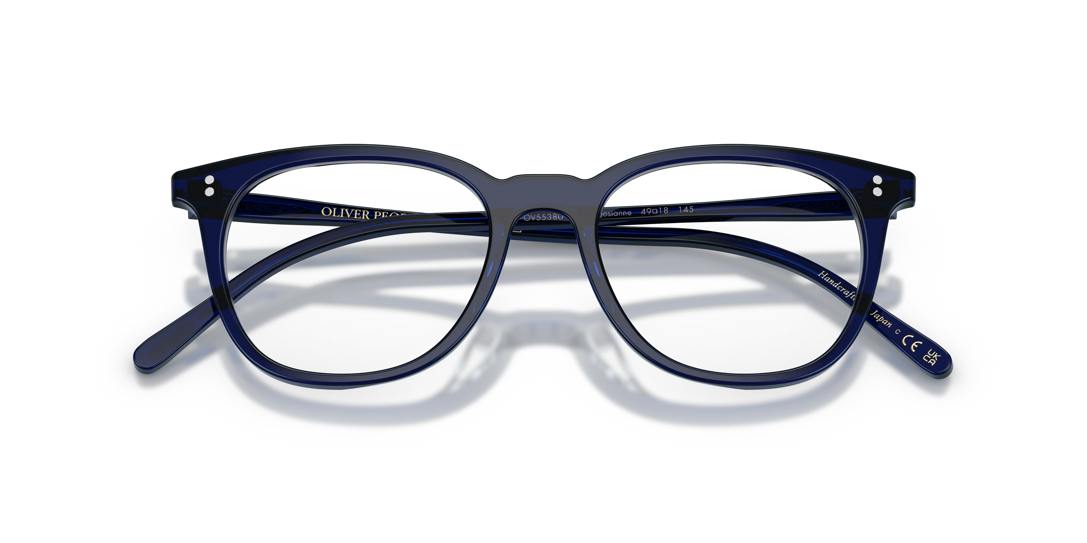 Oliver Peoples OV5538U JOSIANNE 1566 Montature da vista Acetato Blu Trasparente Pillow Normale - immagine 2