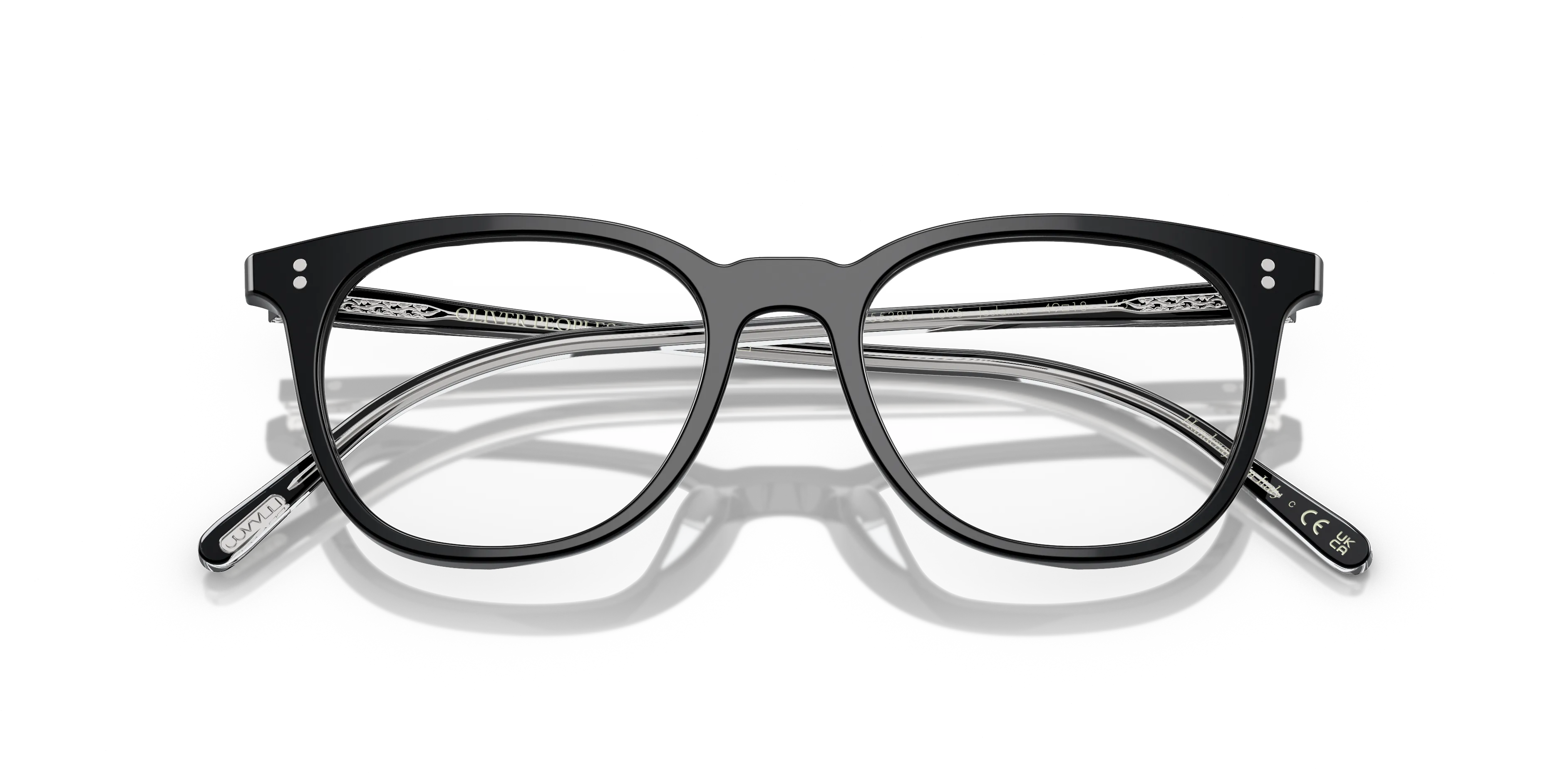 Oliver Peoples OV5538U JOSIANNE 1005 Montature da vista Acetato Nero Trasparente Pillow Normale - immagine 2