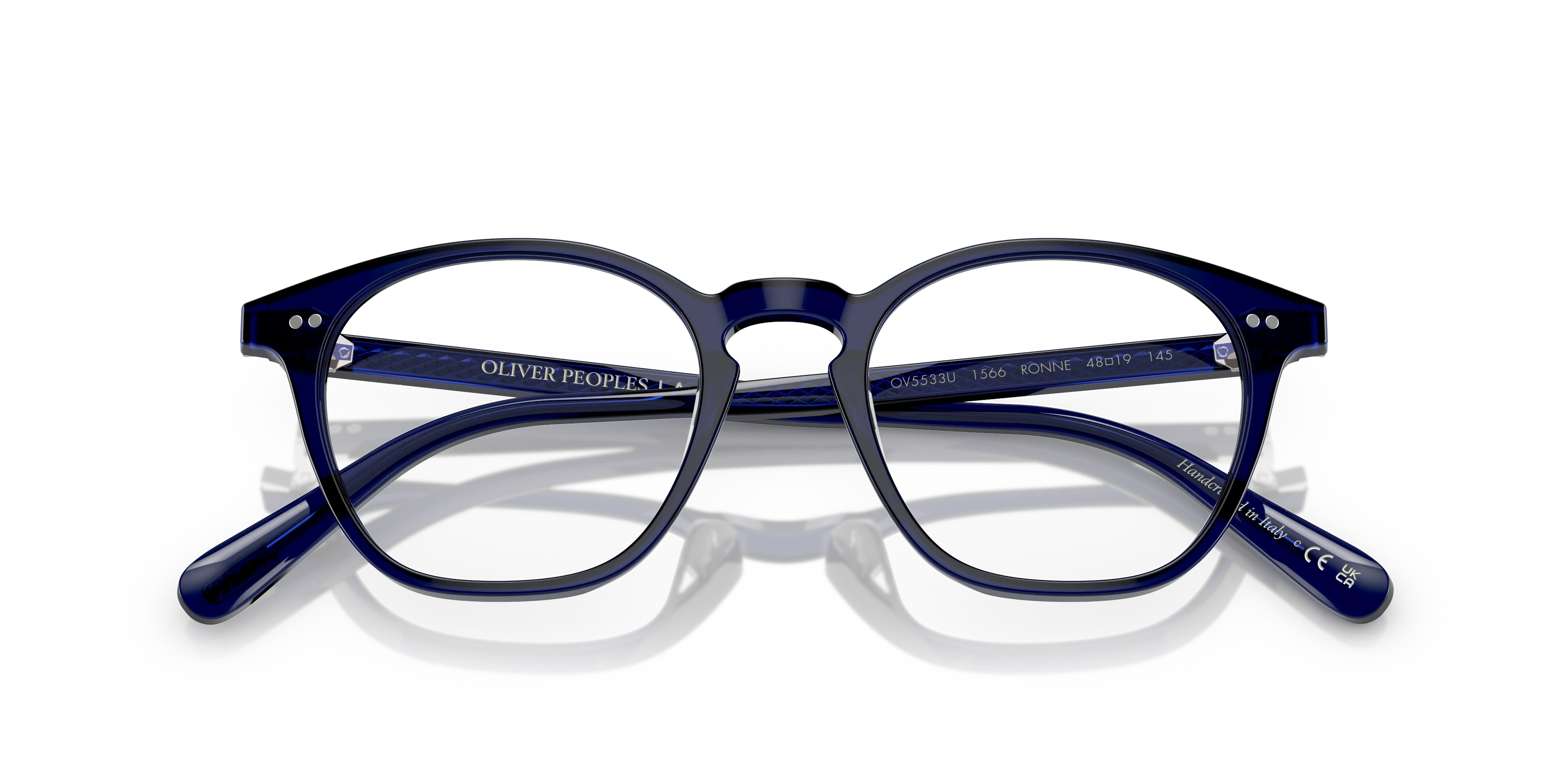 Oliver Peoples OV5533U RONNE 1566 Montature da vista Acetato Blu Trasparente Pillow Normale - immagine 2