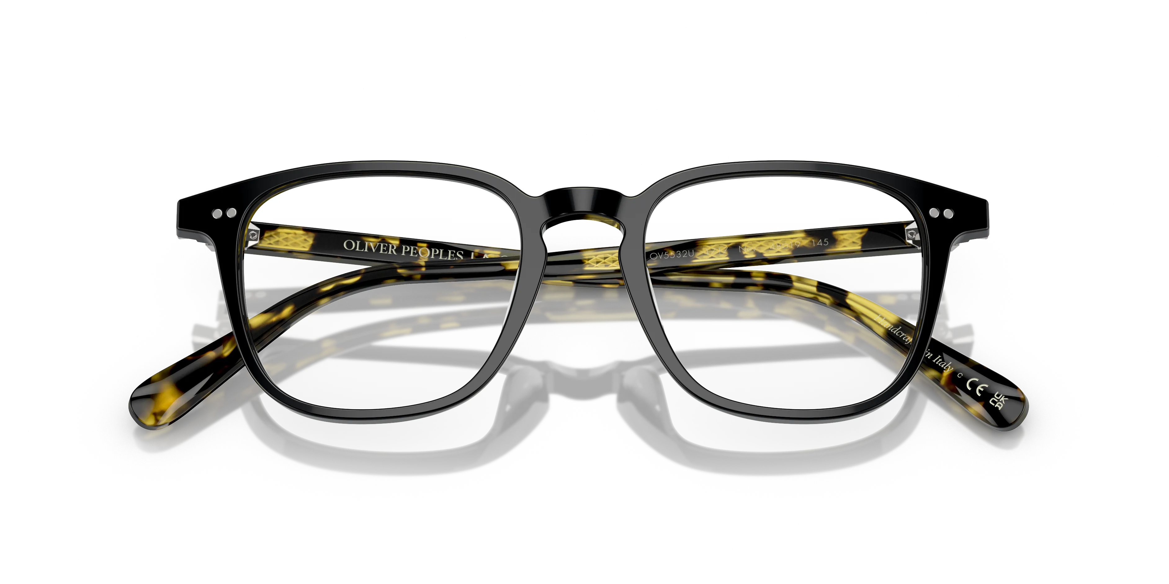 Oliver Peoples OV5532U NEV 1717 Montature da vista Acetato Nero Trasparente Pillow Normale - immagine 2