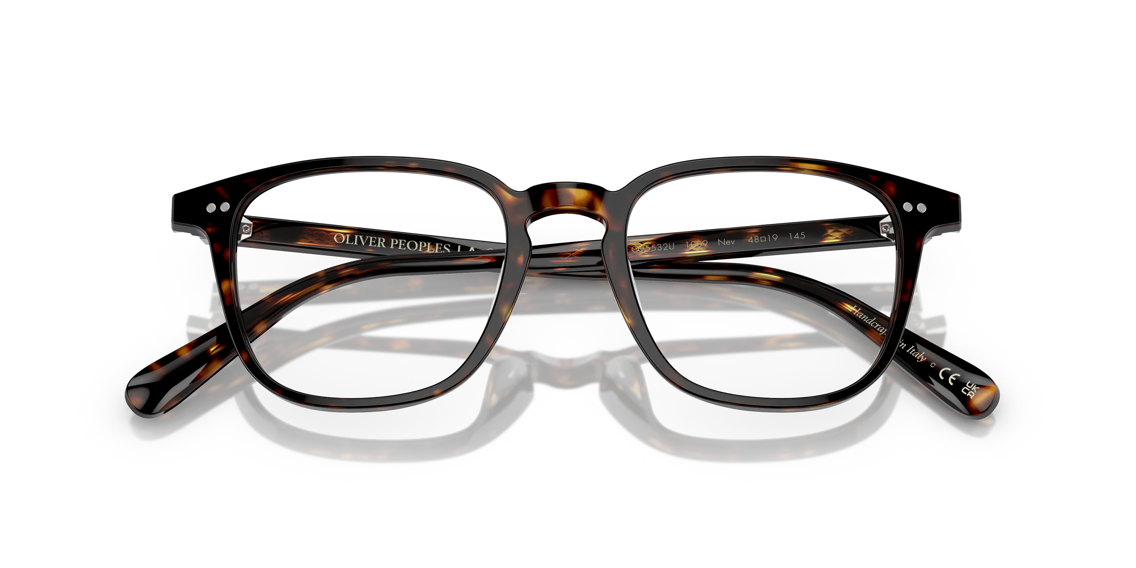 Oliver Peoples OV5532U NEV 1009 Montature da vista Acetato Tartaruga Trasparente Pillow Normale - immagine 2