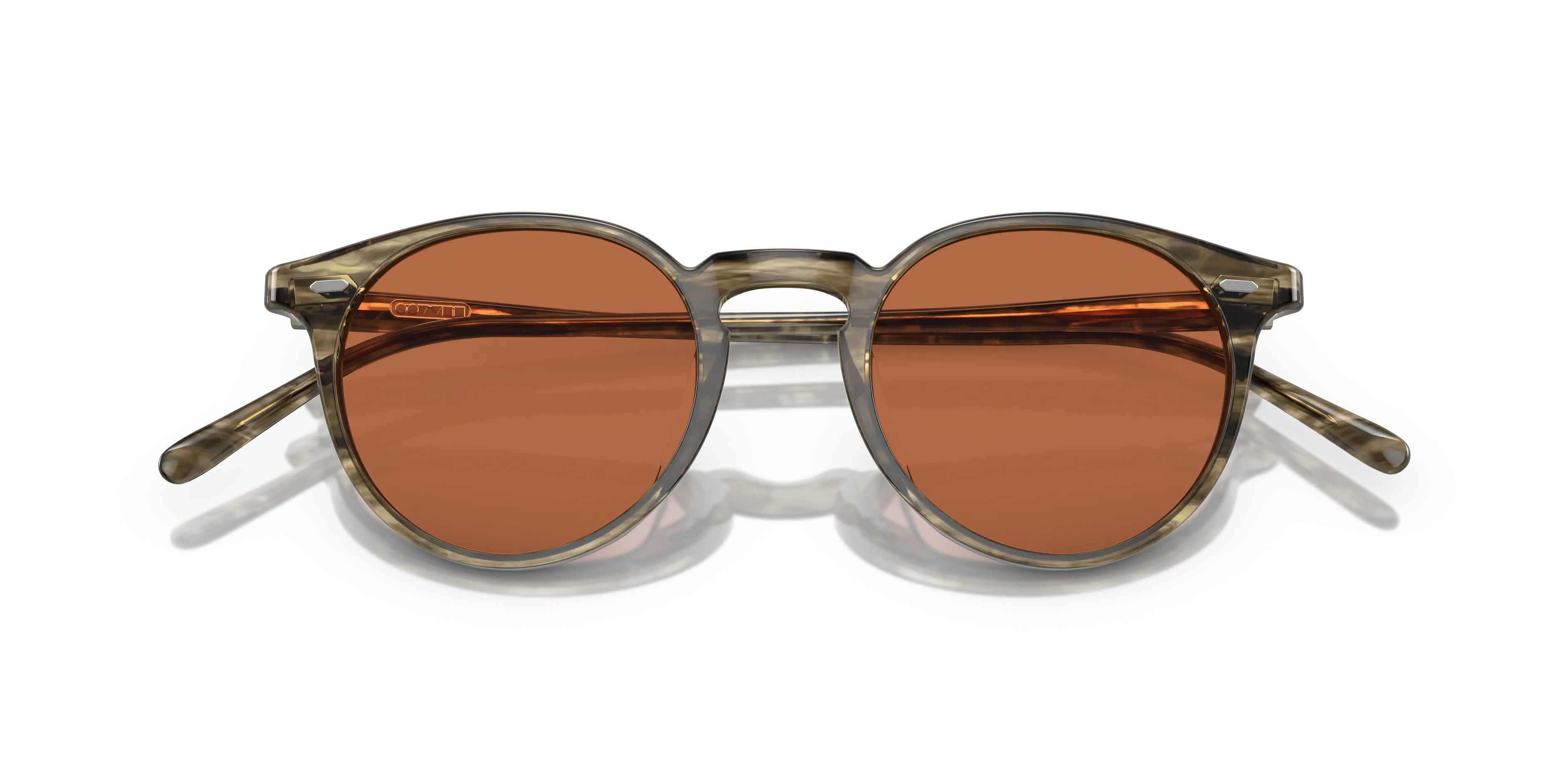Oliver Peoples OV5529SU N.02 SUN 173553 Occhiali da sole Acetato Verde Marrone Pantos Normale - immagine 2