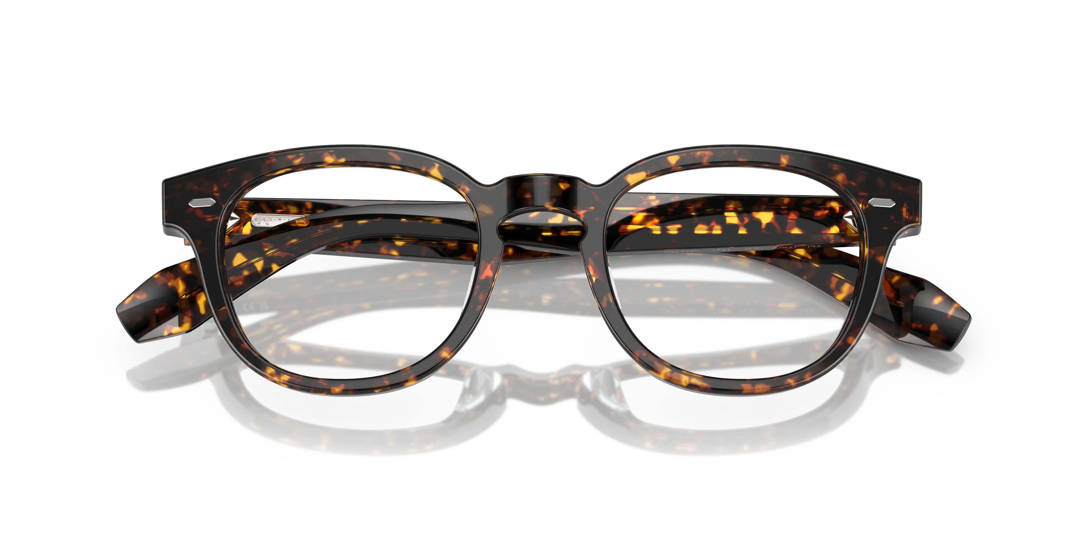 Oliver Peoples OV5528U N.01 1741 Montature da vista Acetato Tartaruga Trasparente Pantos Normale - immagine 2