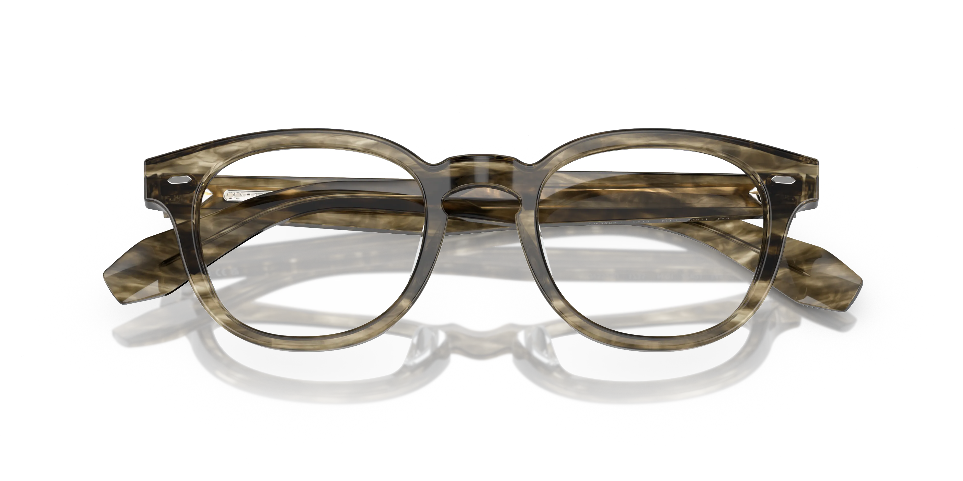 Oliver Peoples OV5528U N.01 1735 Montature da vista Acetato Verde Trasparente Pantos Normale - immagine 2