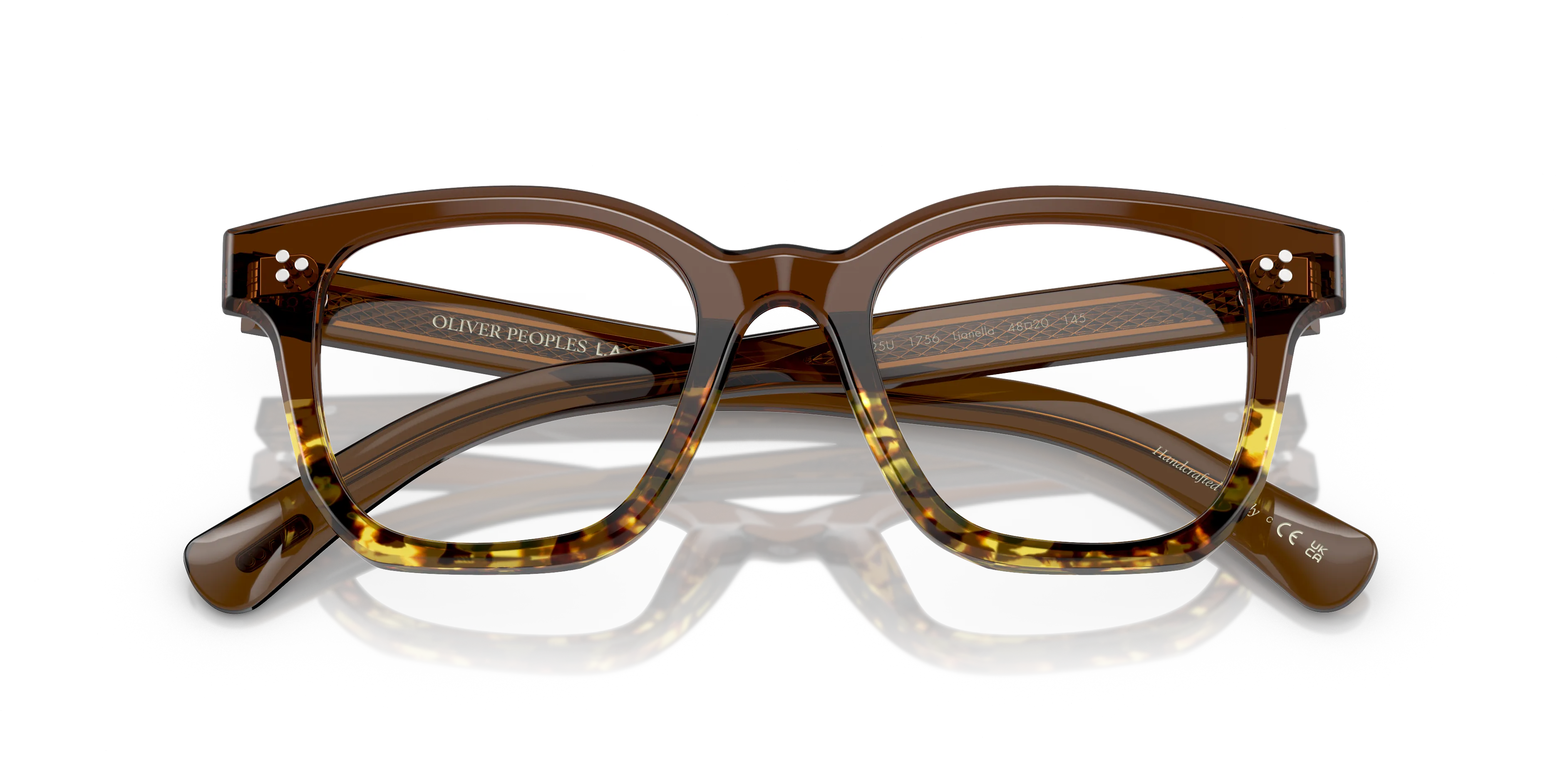 Oliver Peoples OV5525U LIANELLA 1756 Montature da vista Acetato Marrone Trasparente Pillow Normale - immagine 2