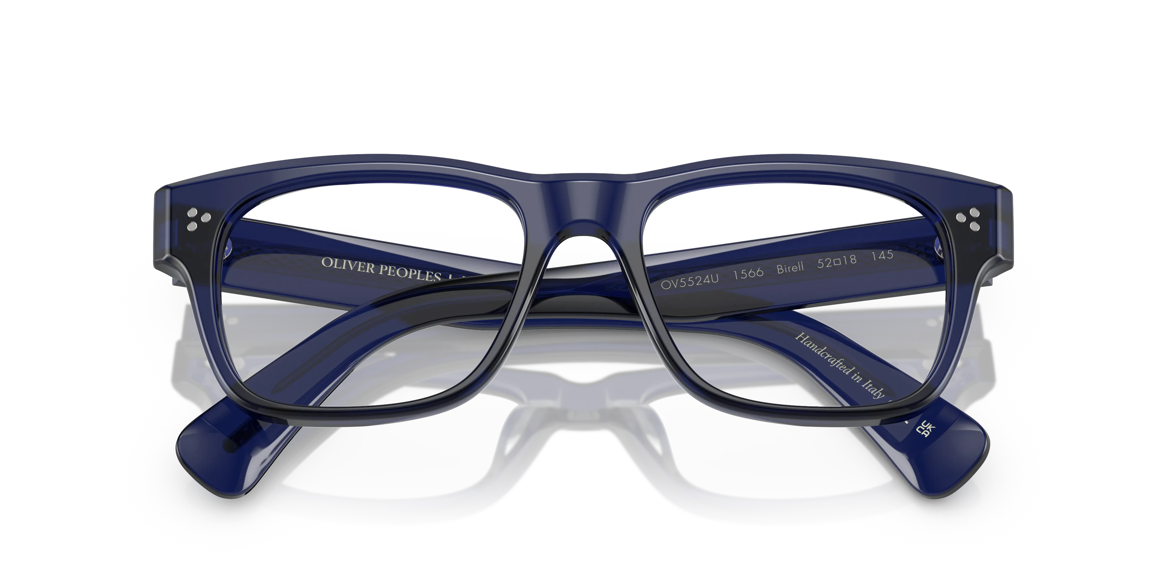 Oliver Peoples OV5524U BIRELL 1566 Montature da vista Acetato Blu Trasparente Pillow Normale - immagine 2