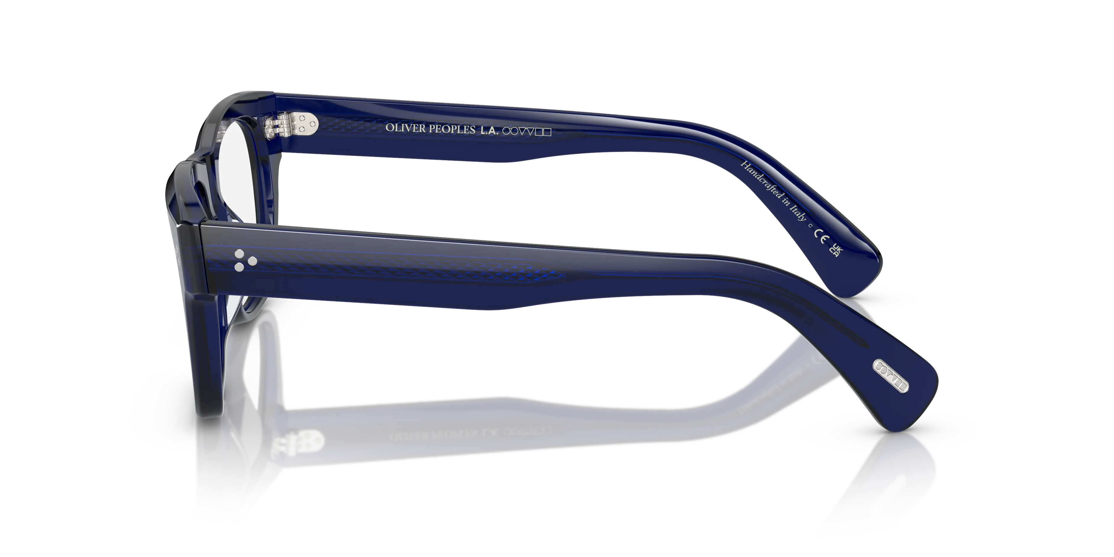 Oliver Peoples OV5524U BIRELL 1566 Montature da vista Acetato Blu Trasparente Pillow Normale - immagine 4