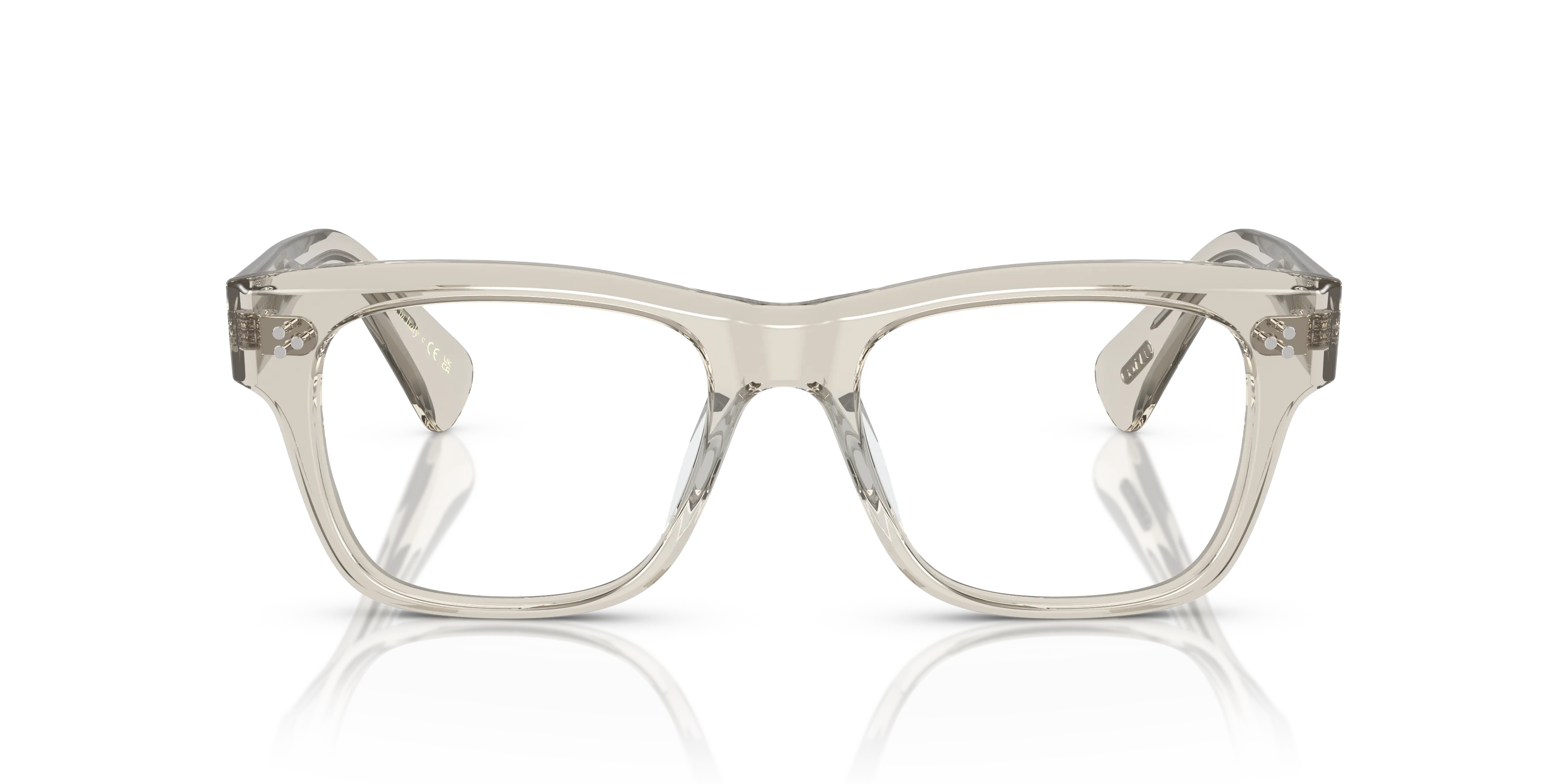 Oliver Peoples OV5524U BIRELL 1524 Montature da vista Acetato Grigio Trasparente Pillow Normale - immagine 3