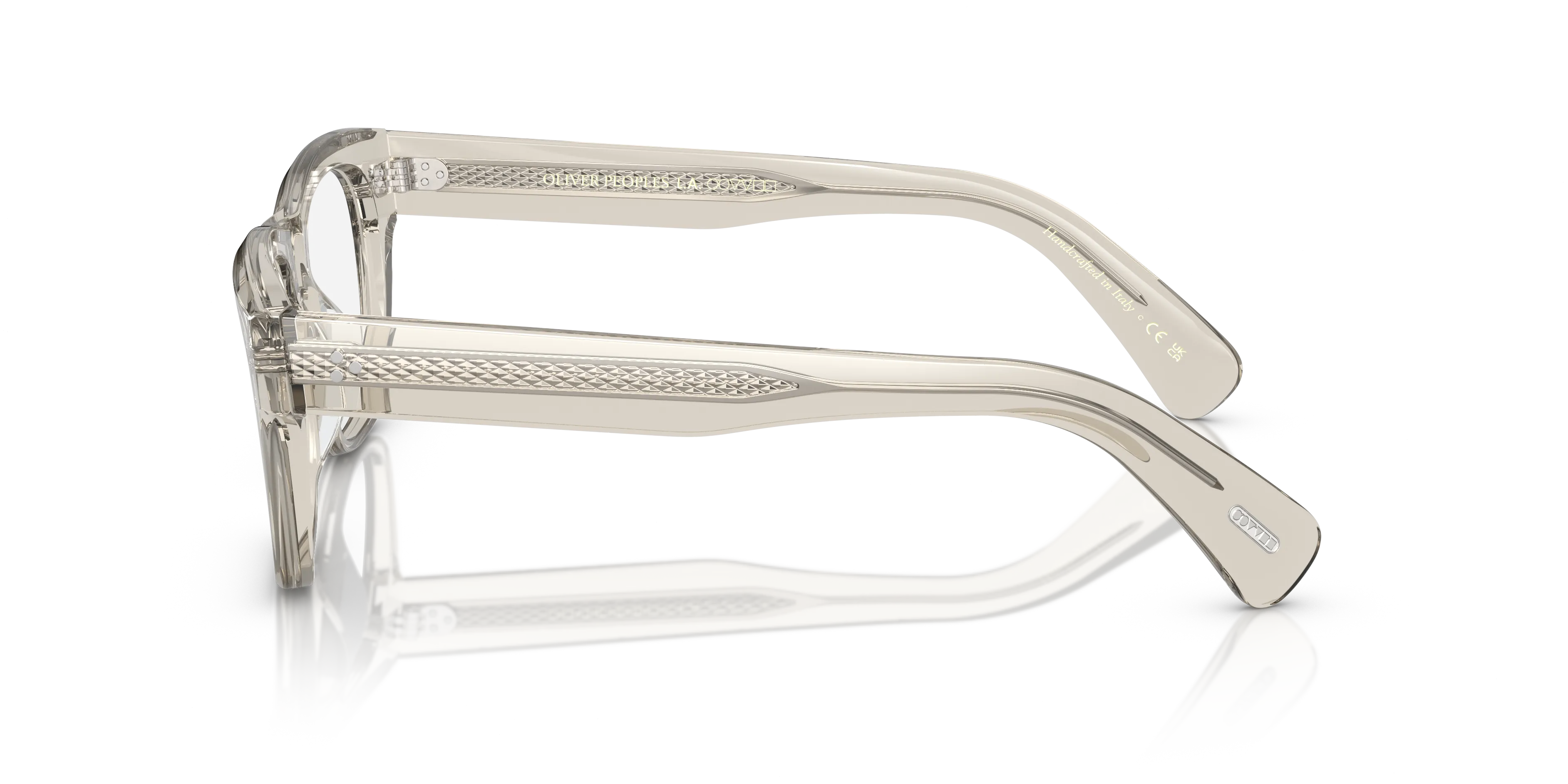 Oliver Peoples OV5524U BIRELL 1524 Montature da vista Acetato Grigio Trasparente Pillow Normale - immagine 4