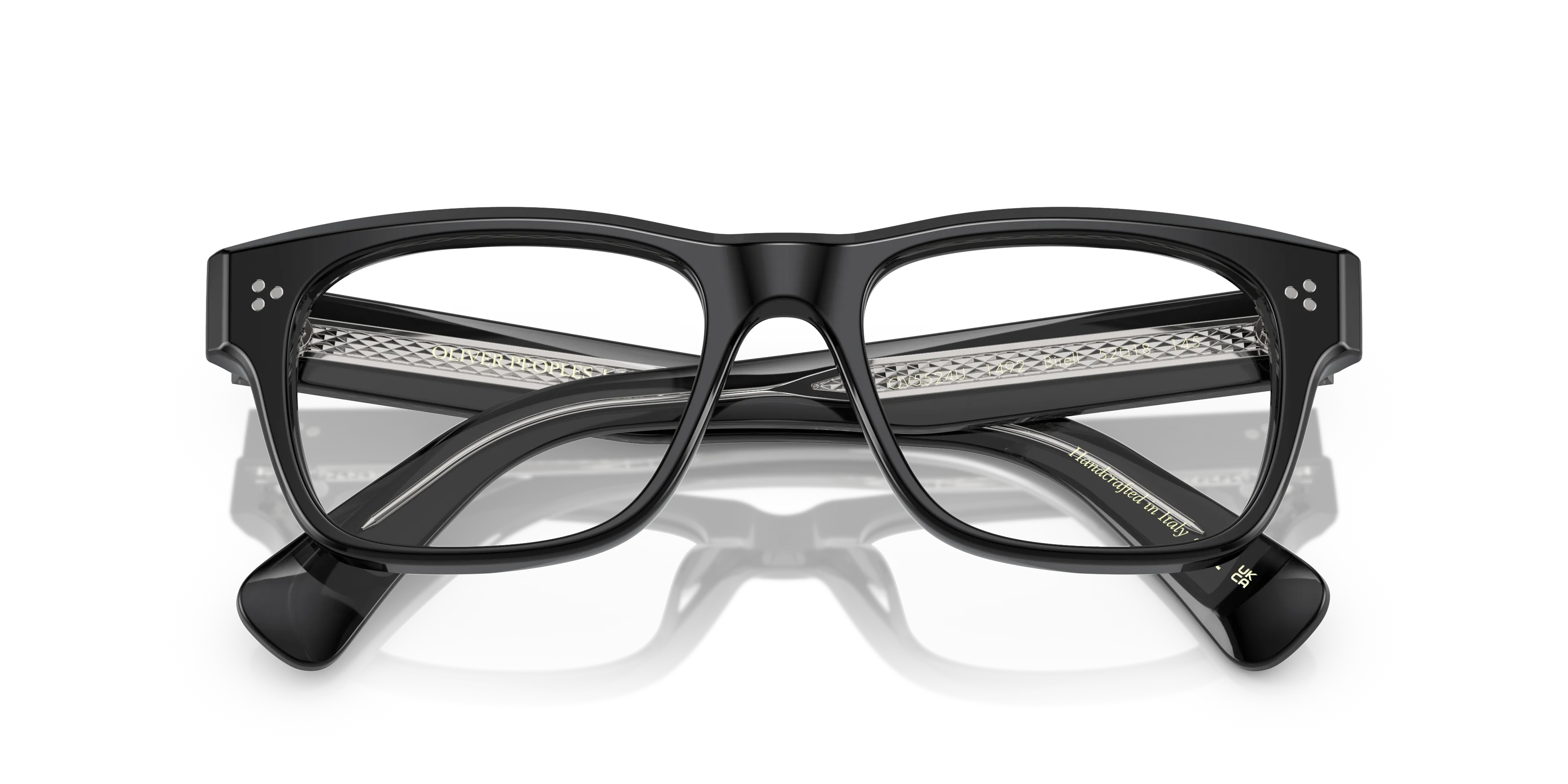Oliver Peoples OV5524U BIRELL 1492 Montature da vista Acetato Nero Trasparente Pillow Normale - immagine 2