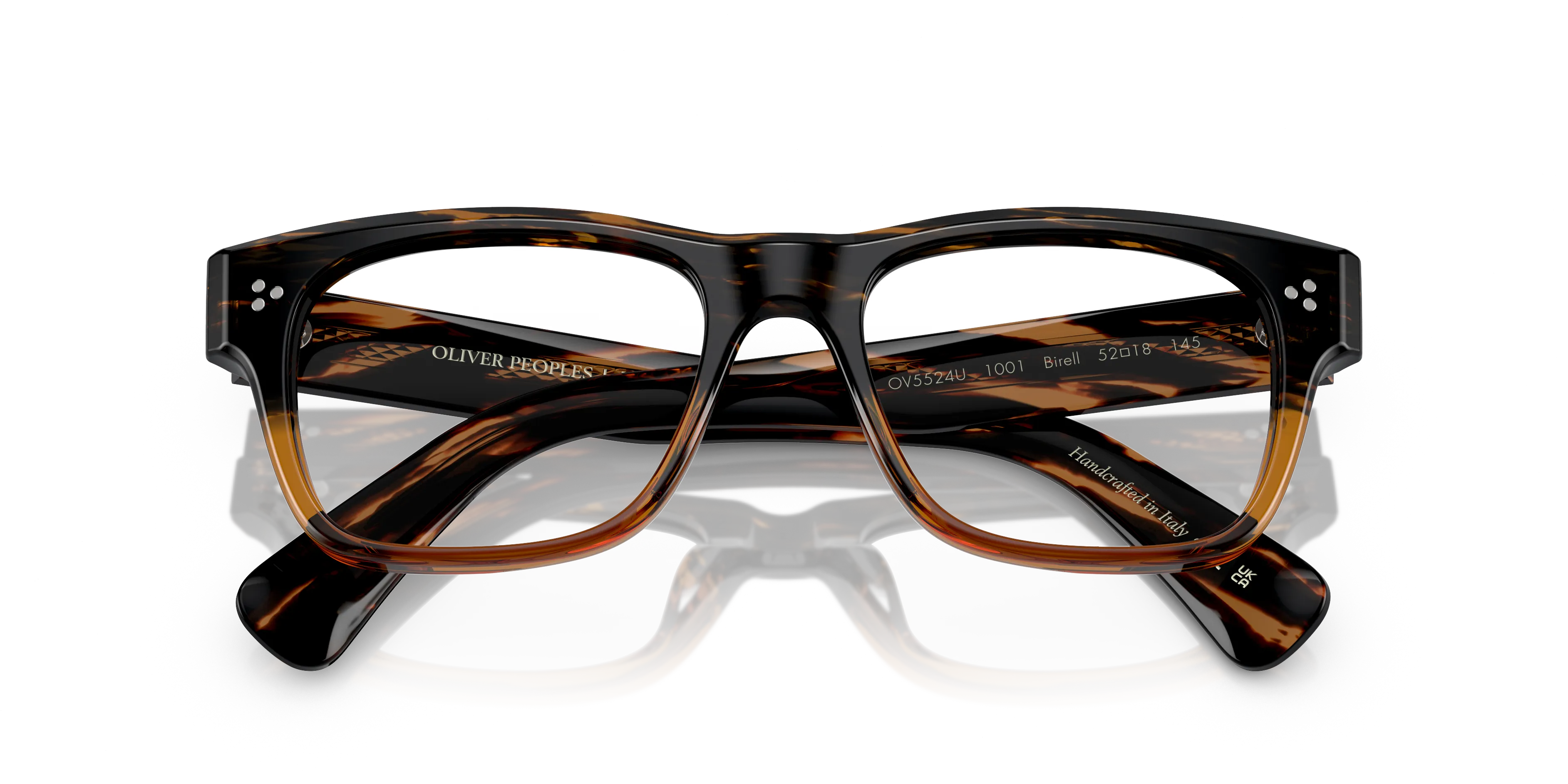 Oliver Peoples OV5524U BIRELL 1001 Montature da vista Acetato Marrone Trasparente Pillow Normale - immagine 2